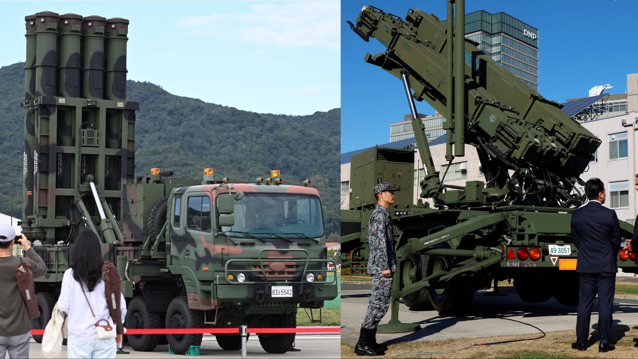 (L) South Korea's Cheongung-II, (R) Patriot Advanced Capability-3