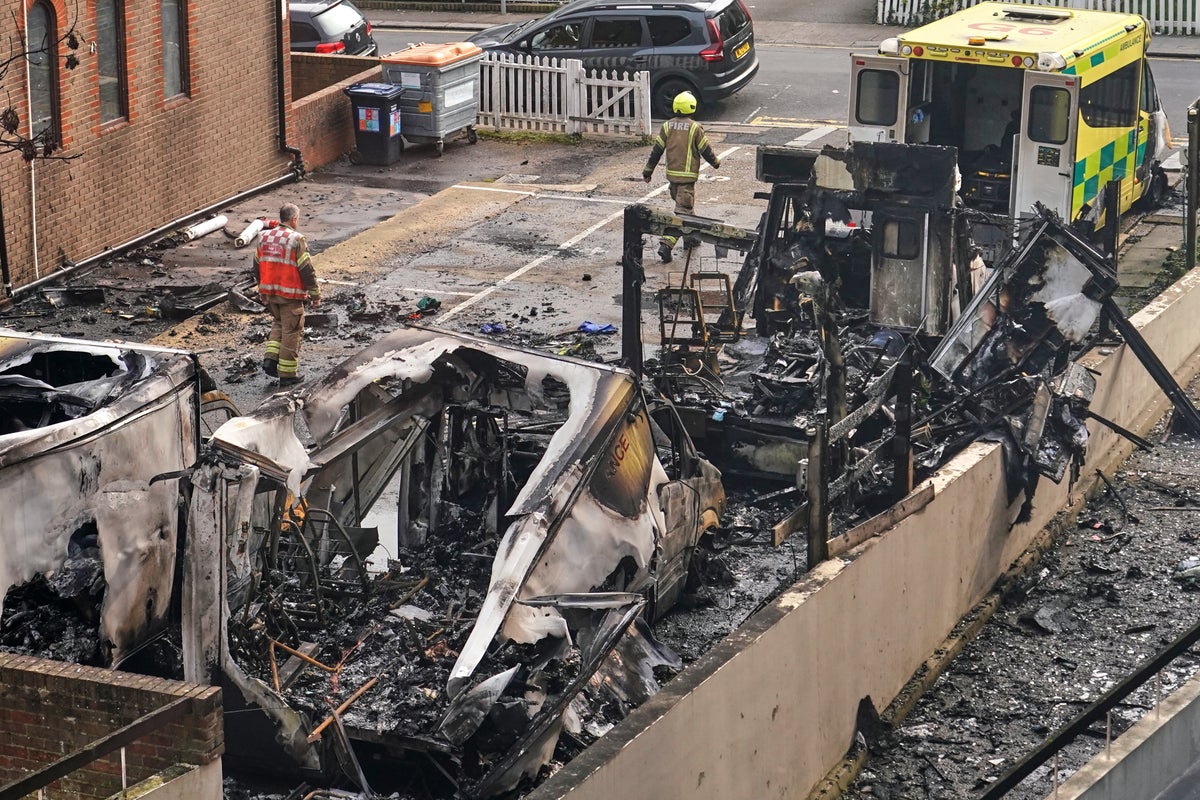 Who carried out the Golders Green ambulance arson attack?
