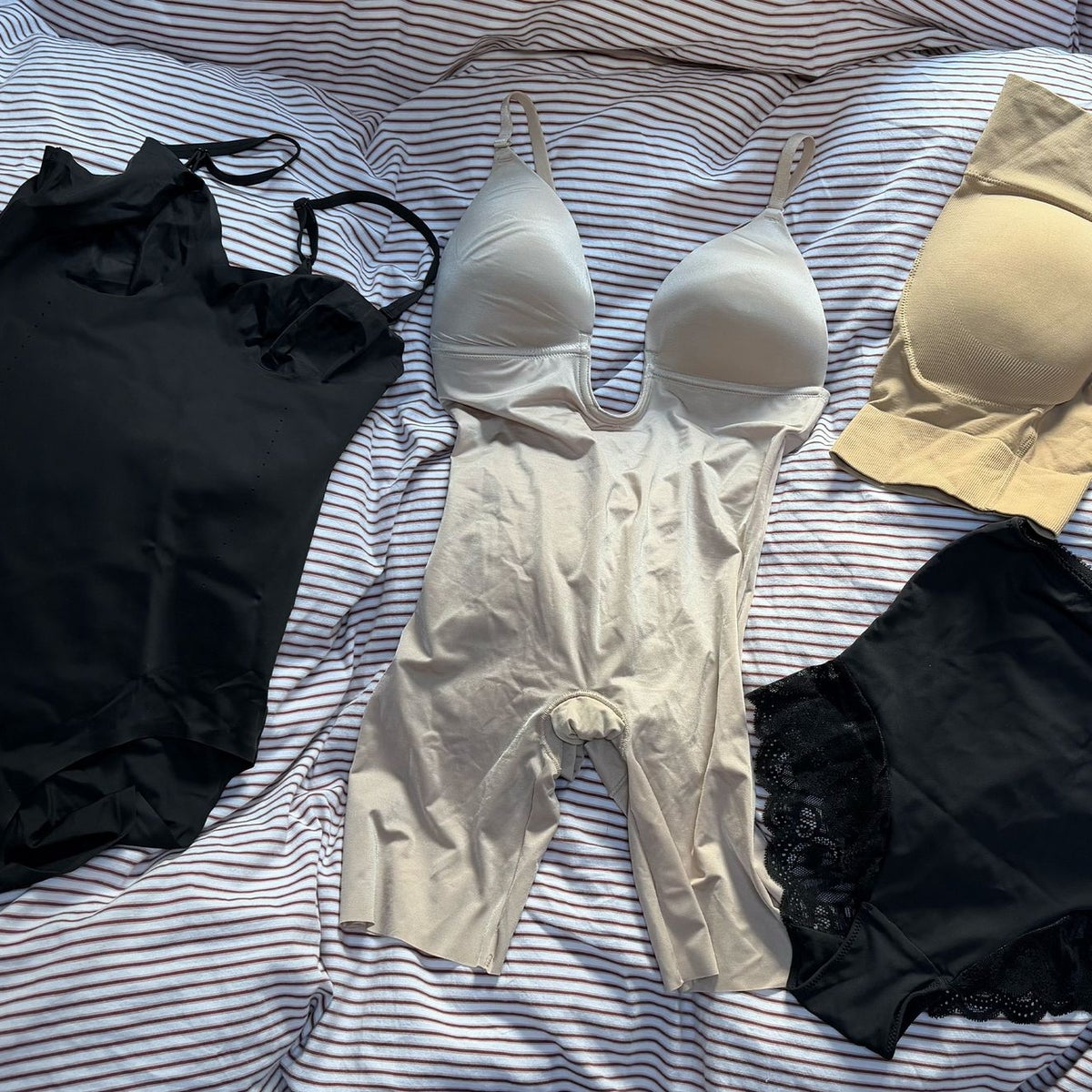 Shapewear Under Dress Before And After Easy Ways To Wear Spanx WikiHow Life Shapewear Under Dress Before And After Easy Ways To Wear Spanx WikiHow Life