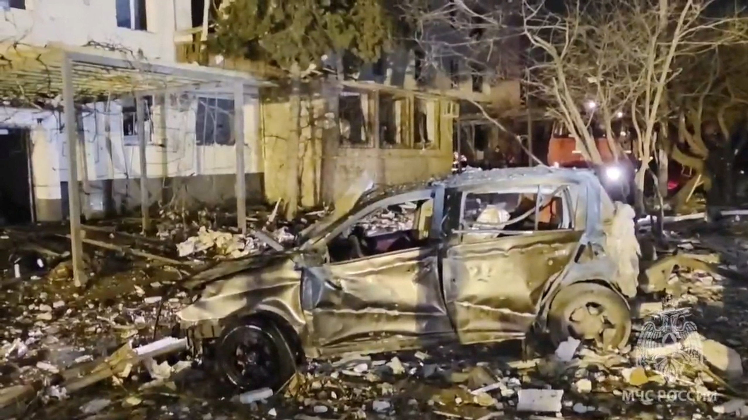 A 24 March attack caused massive destruction in Sevastopol, Crimea