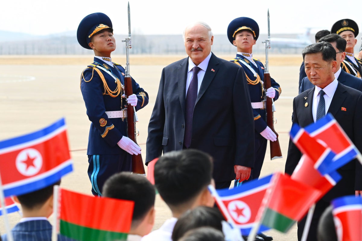 Belarusian President Lukashenko arrives in North Korea for talks with Kim Jong Un
