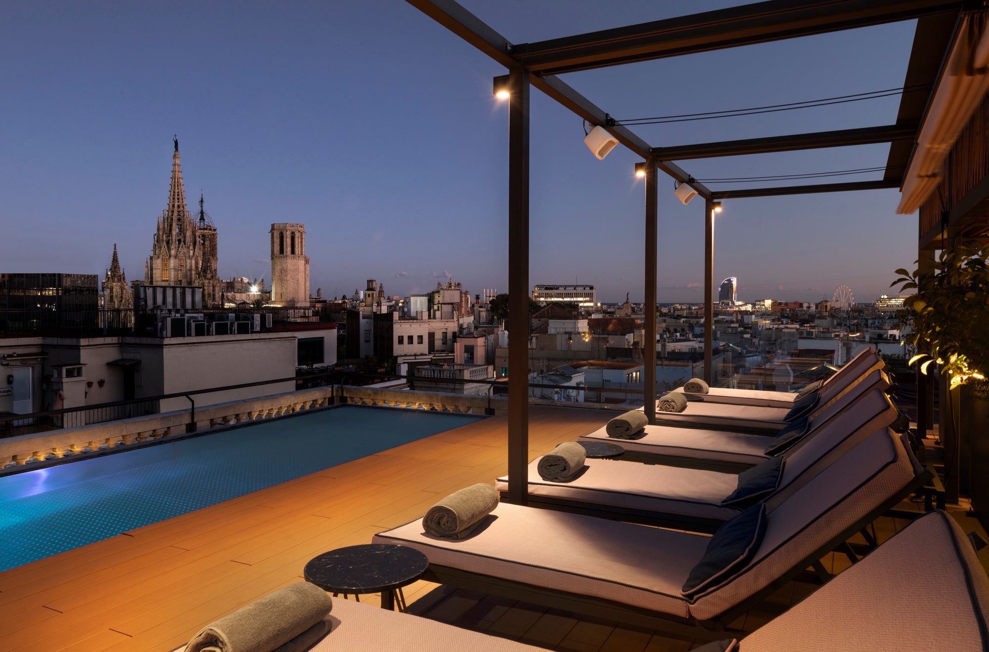 The pool is open seasonally