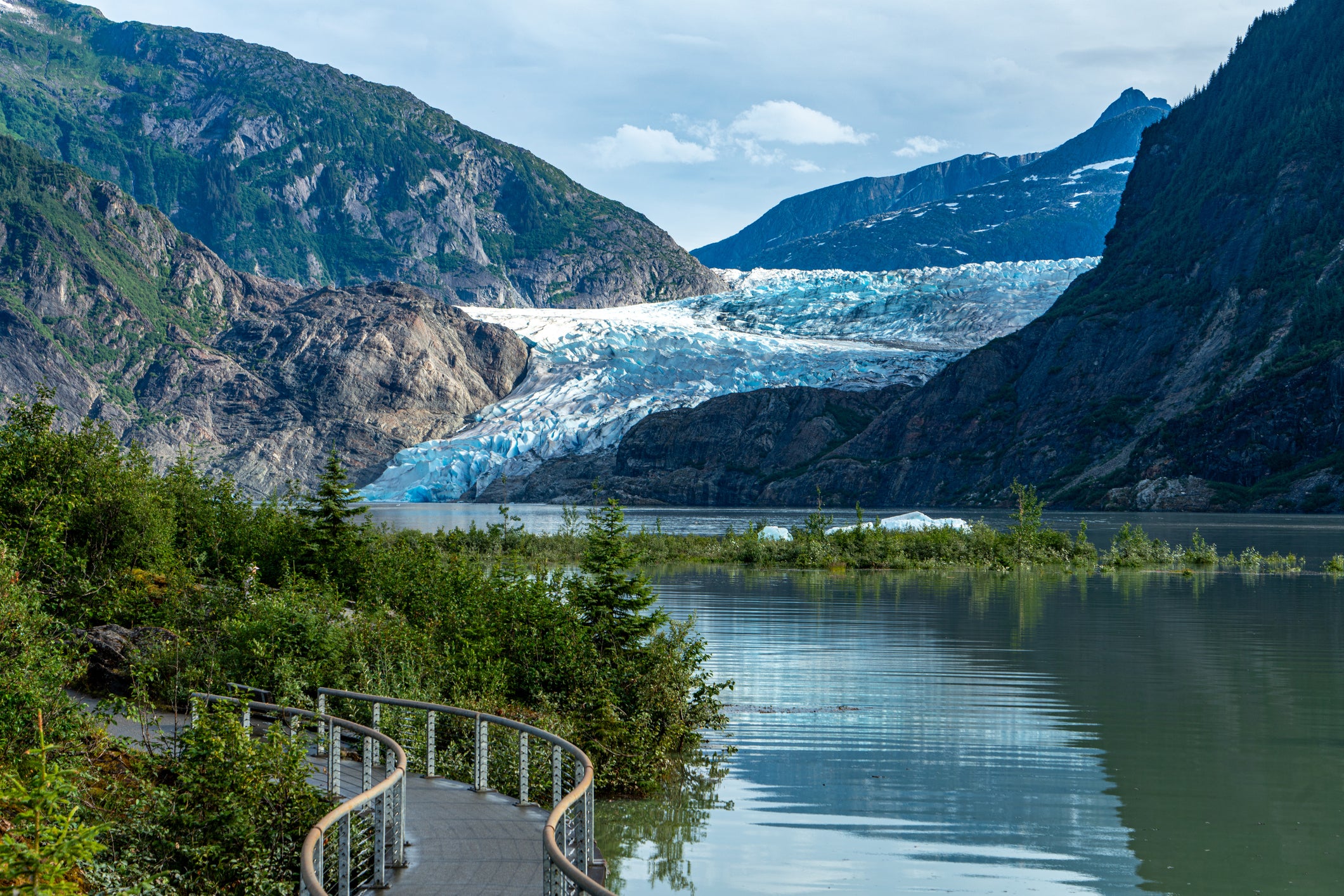 Mendenhall Glacier in Alaska is not just breathtaking, but easily accessible