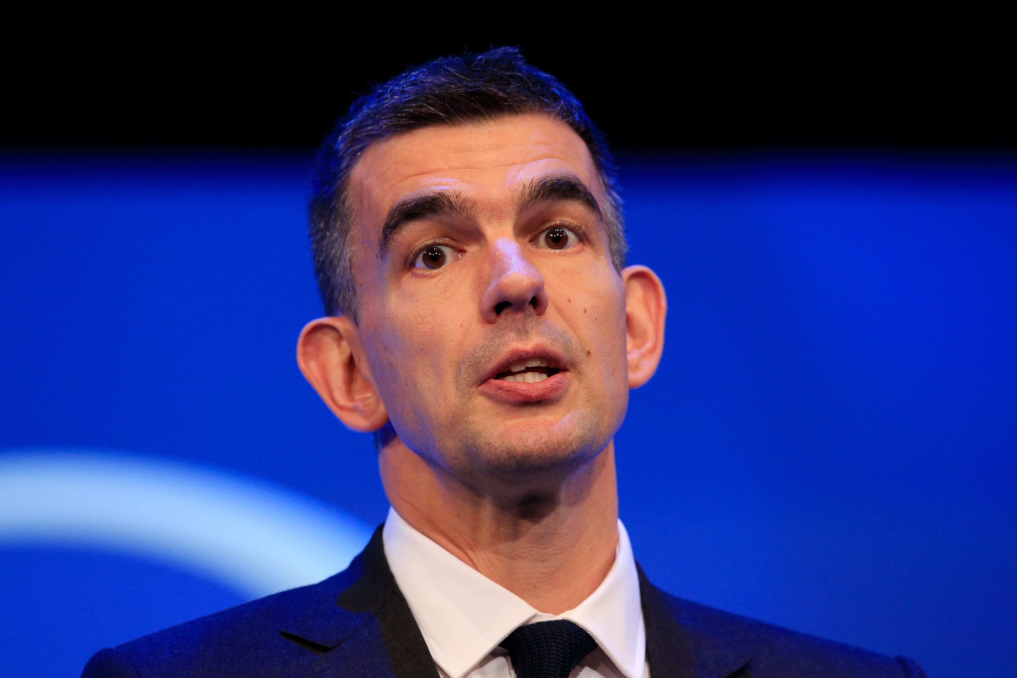 Matt Brittin, President, EMEA Business and Operations at Google addresses delegates during the Institute of Directors convention held at the Royal Albert Hall, London.