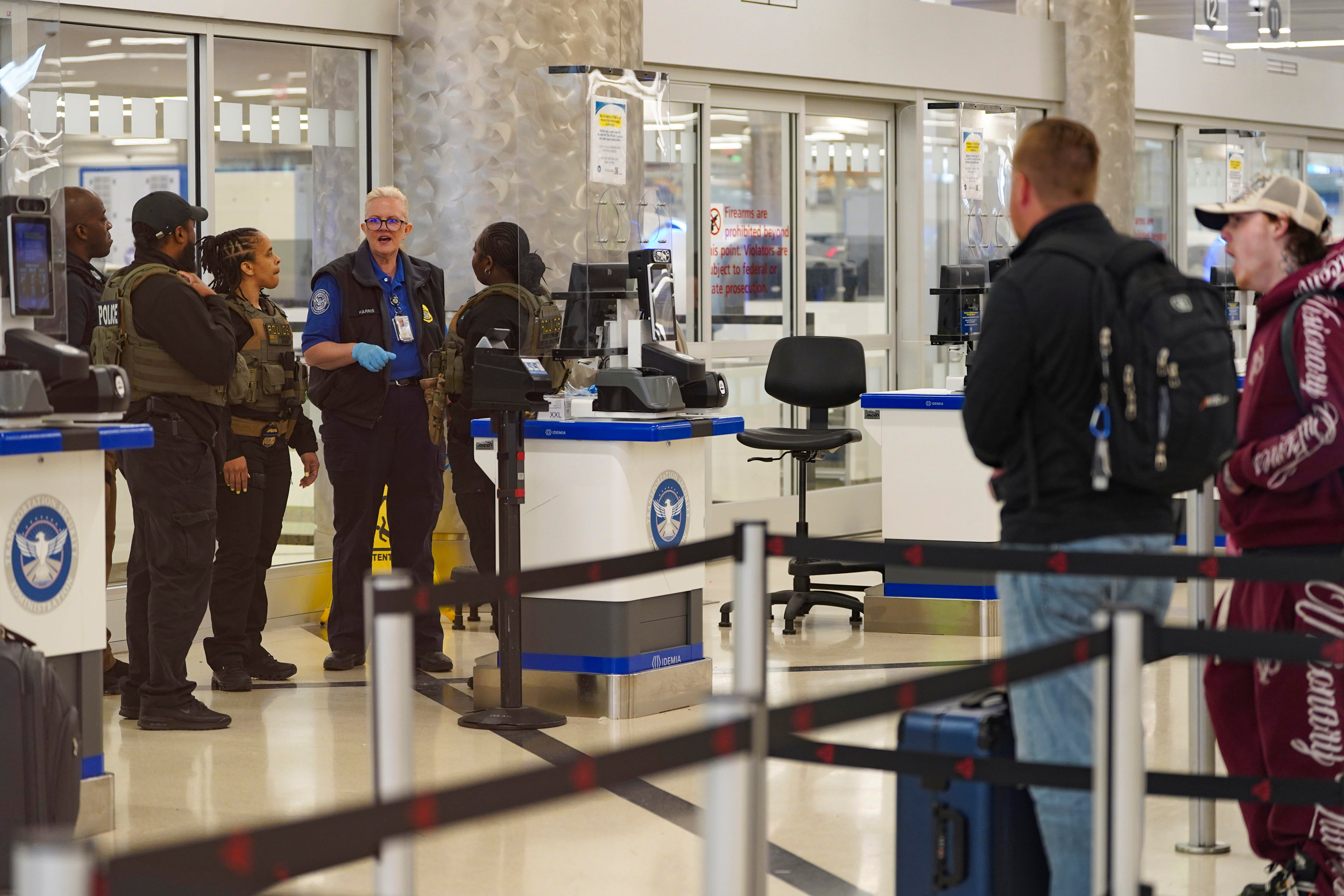 Trump deployed ICE agents to more than a dozen airports across the US this week to assist in security – but it's unclear what role they are exactly playing