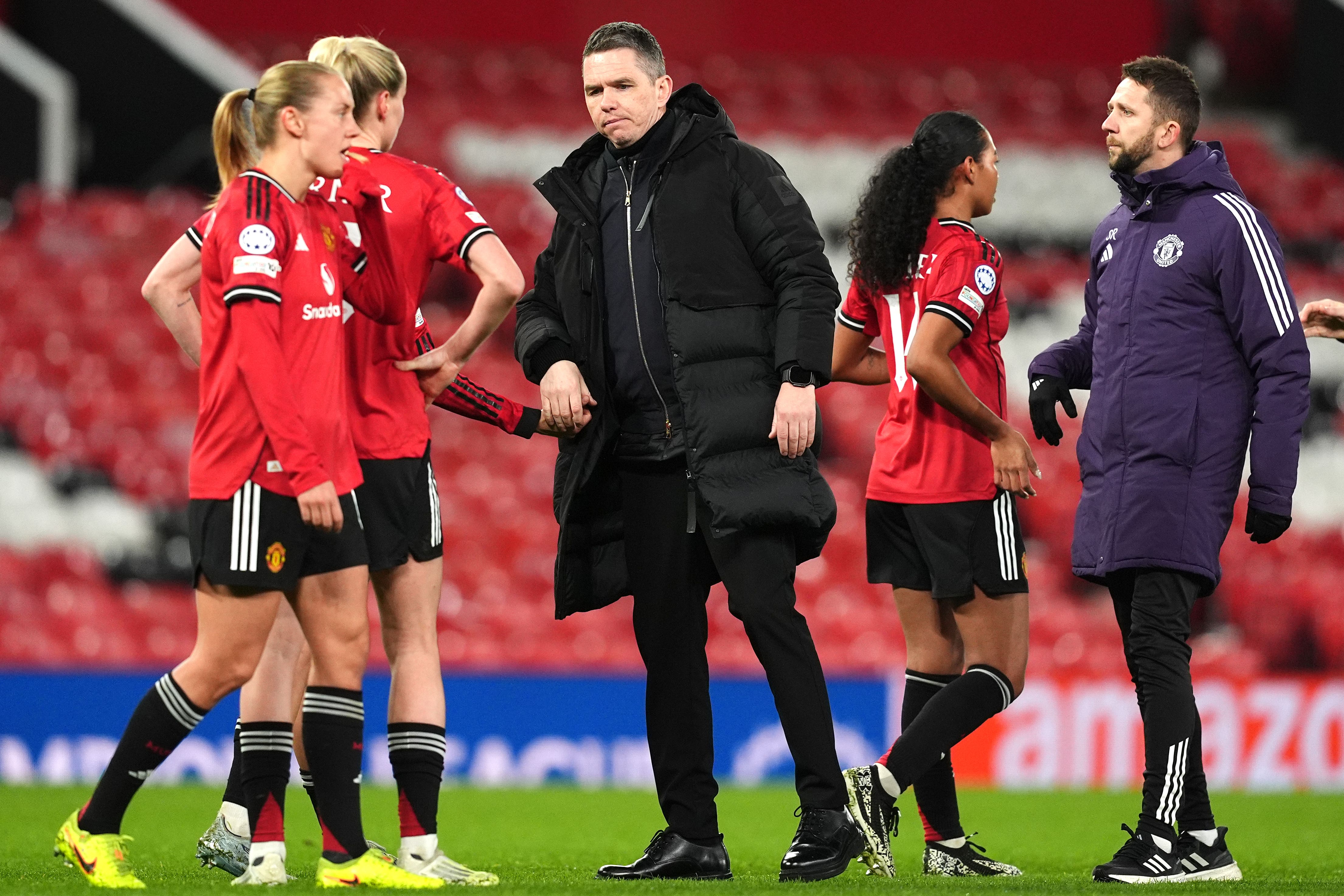 Marc Skinner (centre) is confident his side can still reach the semi-finals (Martin Rickett/PA)