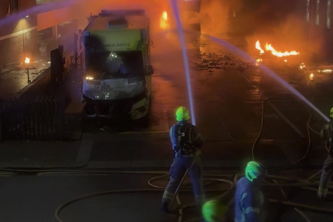 Firefighters tackled the blaze at Highfield Road, Golders Green