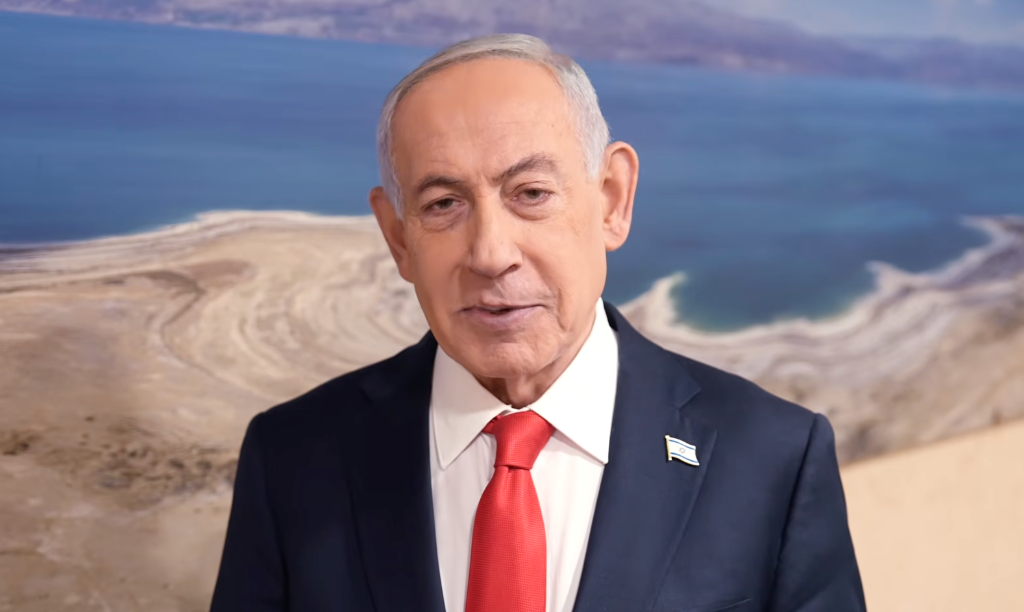Ο Ισραηλινός πρωθυπουργός Μπενιαμίν Νετανιάχου στην τελευταία του δήλωση βίντεο