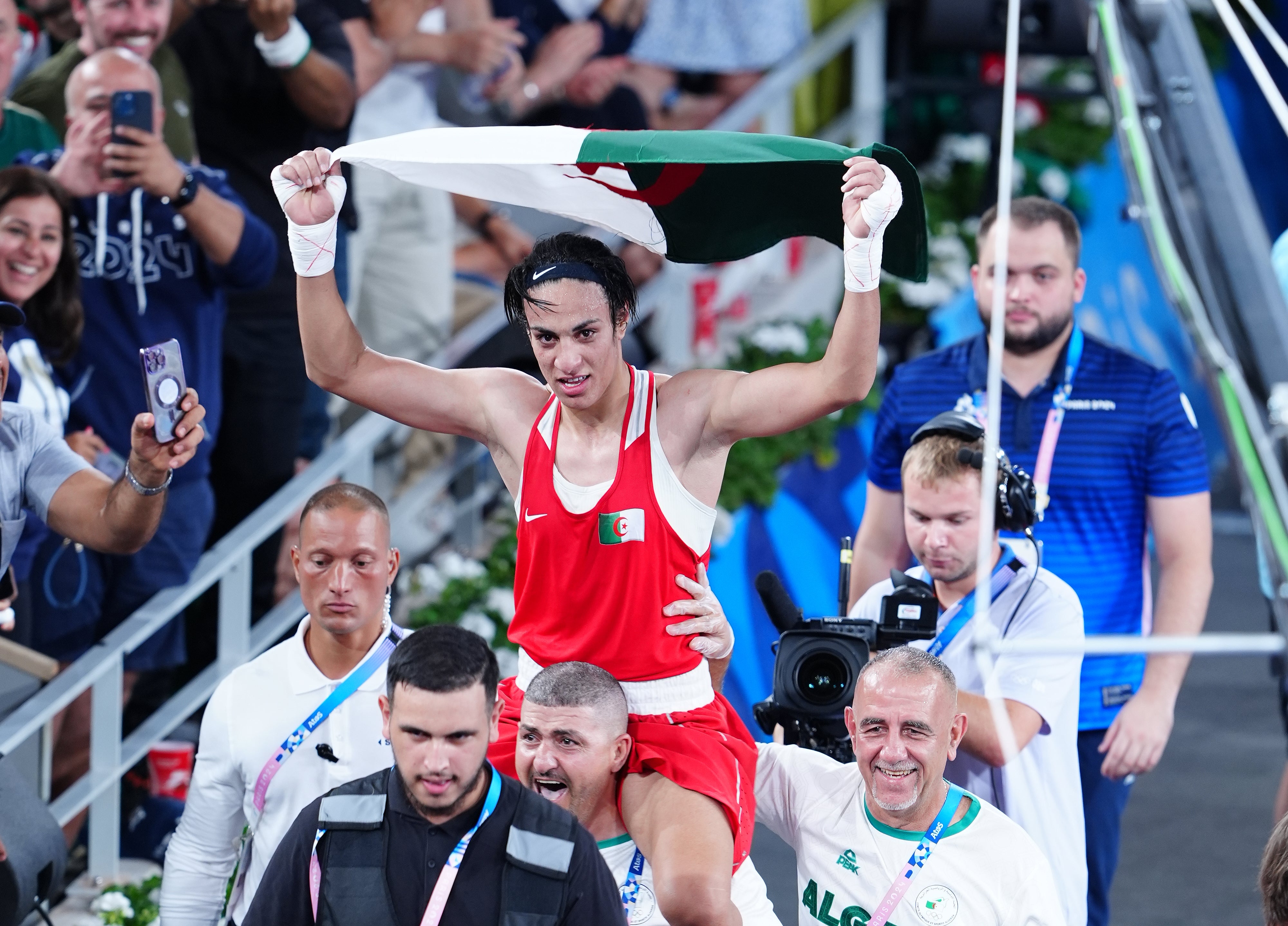 Imane Khelif was a controversial winner of Olympic boxing gold in Paris (PA)