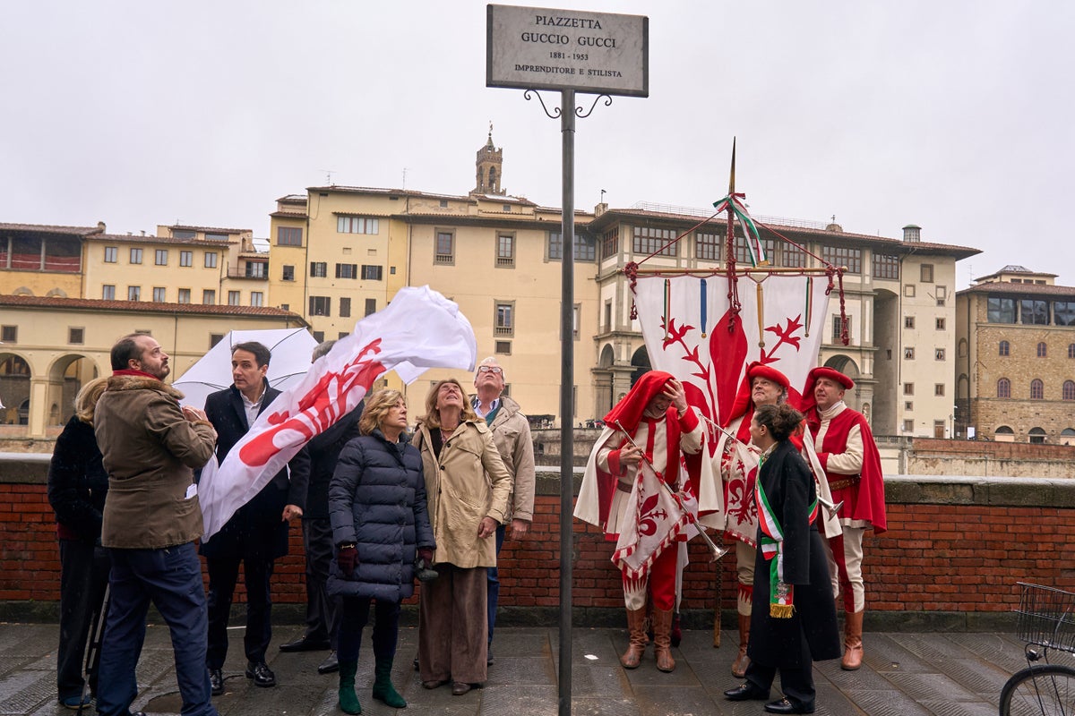 Florence pays homage to Gucci's founder with a piazza