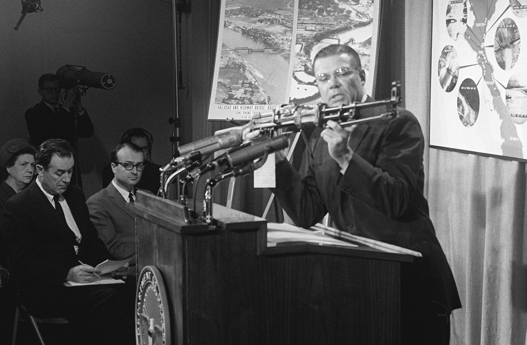 McNamara was the Secretary of Defense under Presidents Kennedy and Johnson, known for escalating American involvement in the Vietnam War, which critics sometimes dubbed ‘McNamara’s War'