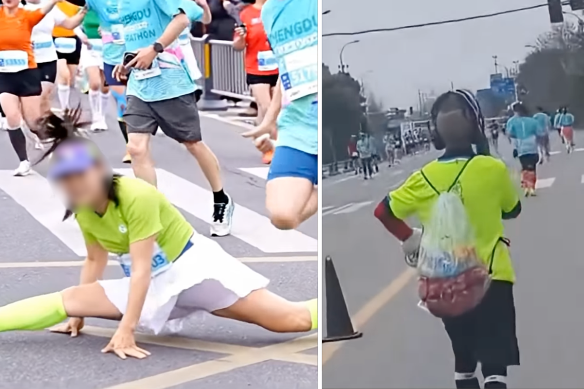 China bans marathon runner who stopped mid-race to perform splits