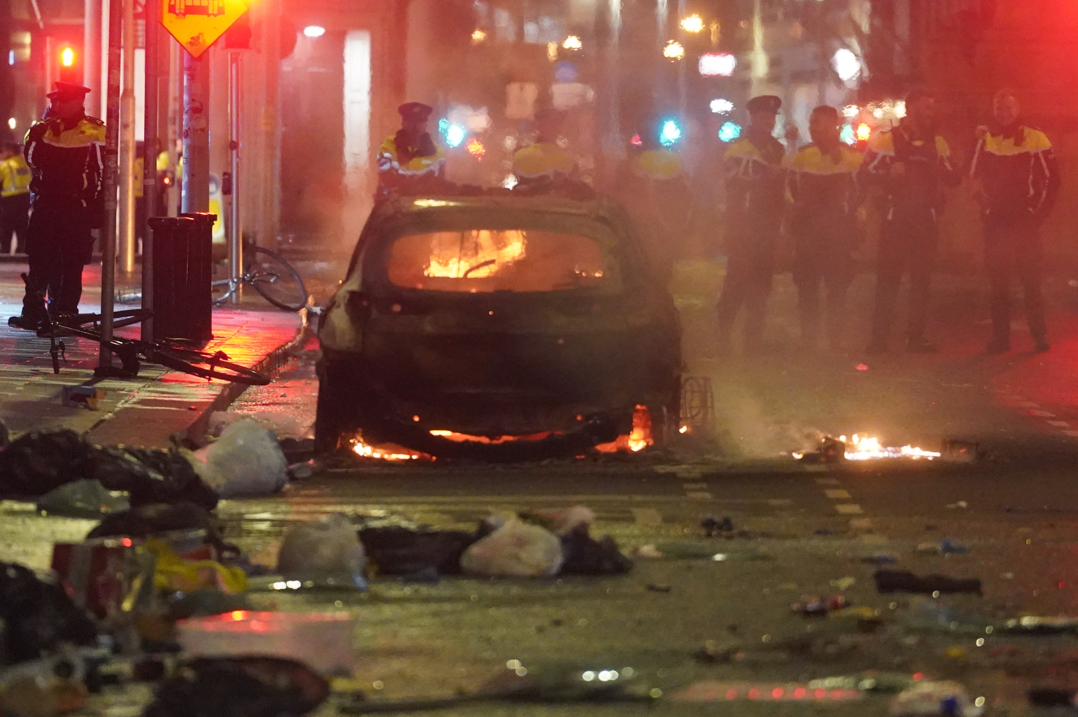 Rioting broke out in the Irish capital in the wake of the stabbing, with vehicles set on fire, shops looted and infrastructure damaged