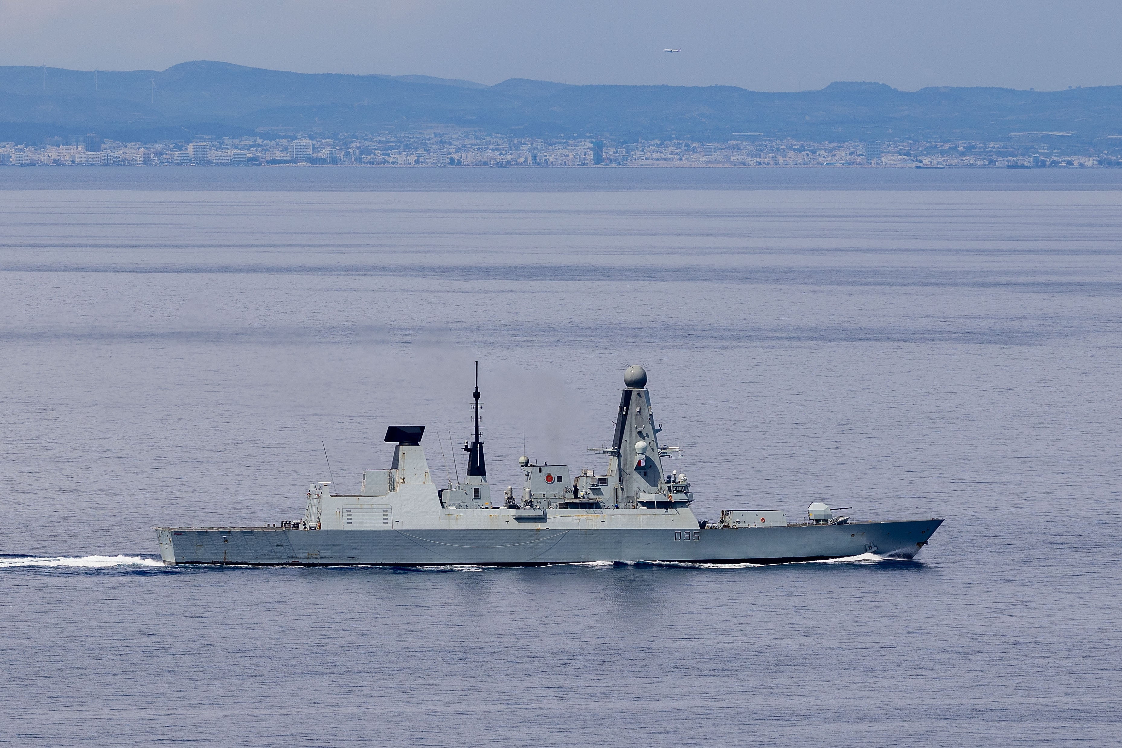 HMS Dragon seen close to Cyprus