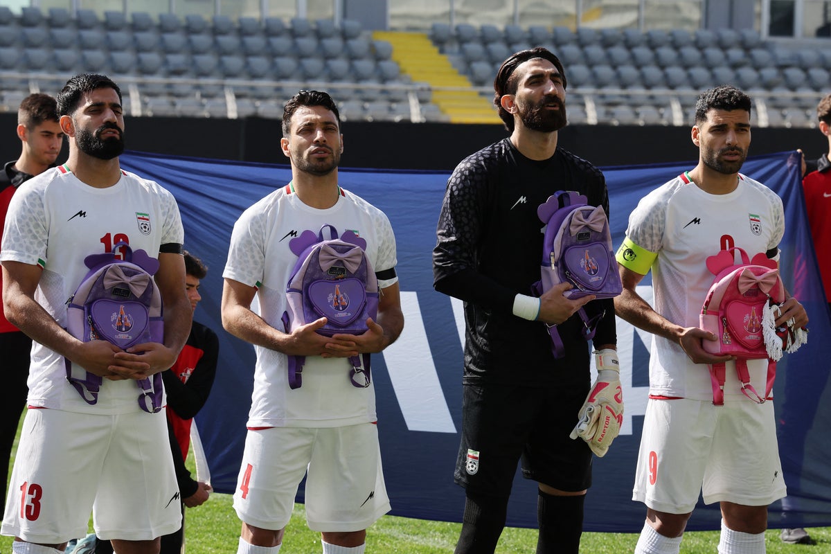 Iran football team stages protest over school girls killed by US-Israeli strikes – UK Times Iran football team stages protest over school girls killed by US-Israeli strikes – UK Times