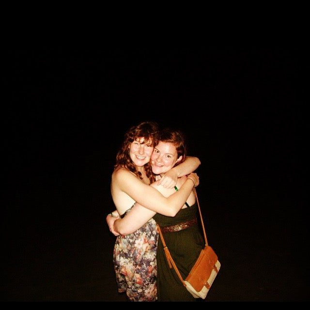 Claire and her sister Katie