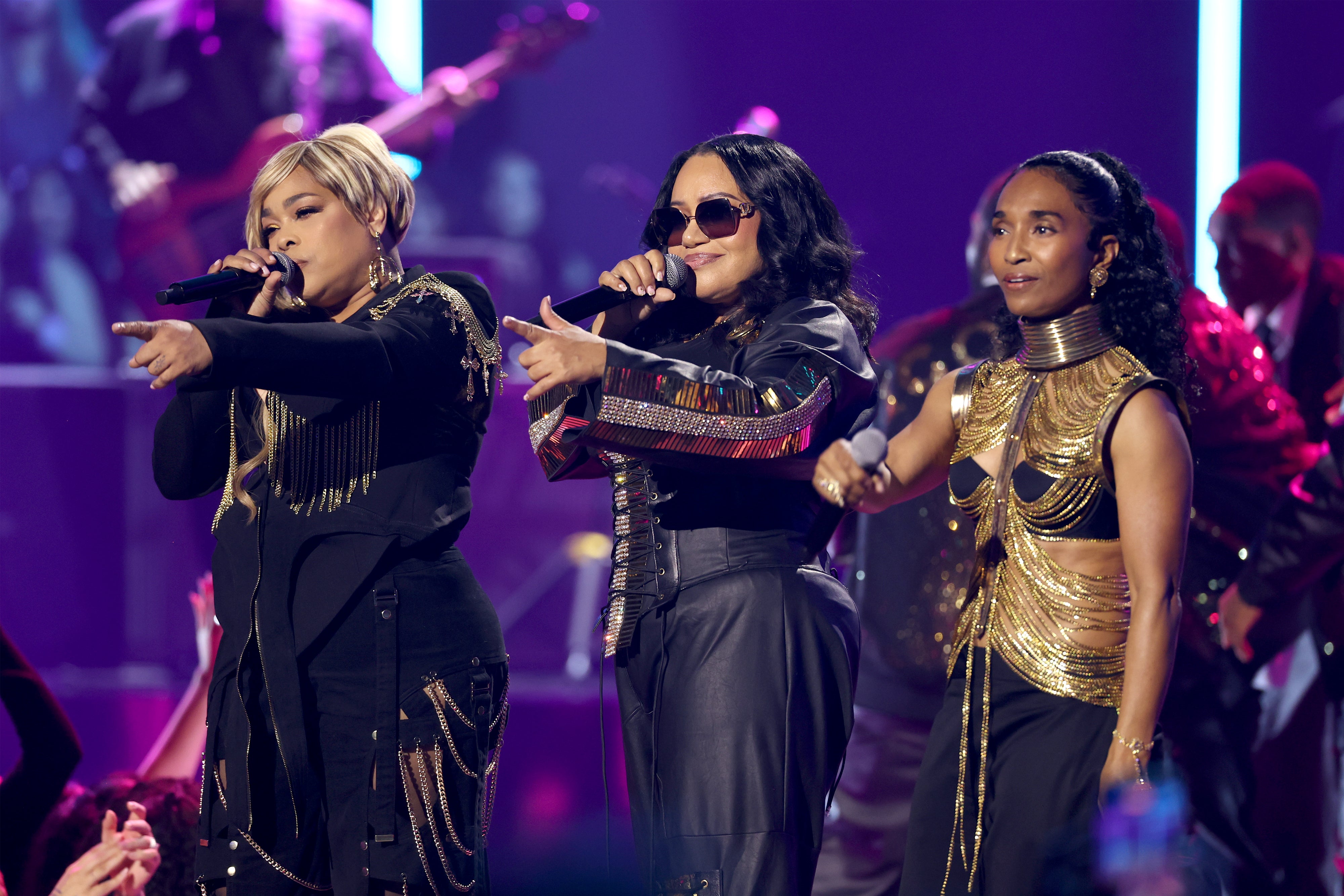 Tionne Tenese Watkins of TLC, Cheryl James aka Salt of Salt-N-Pepa, and Rozonda Thomas of TLC recently performed at the 2026 iHeartRadio Music Awards