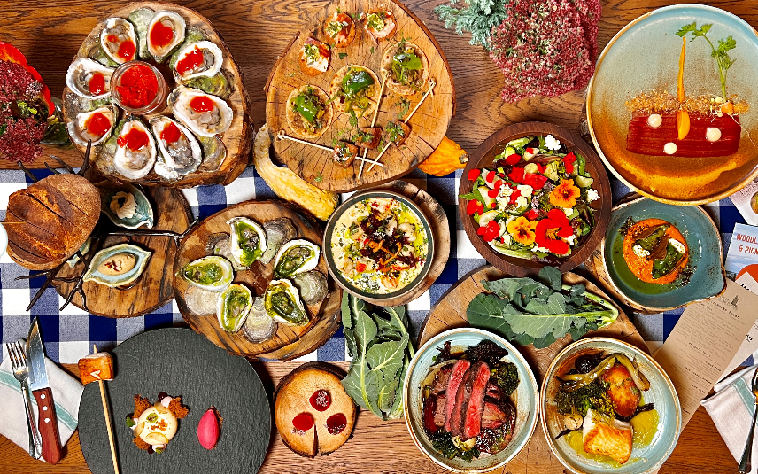 The Fireworks feast at The Inn at Bay Fortune is a multi-course meal