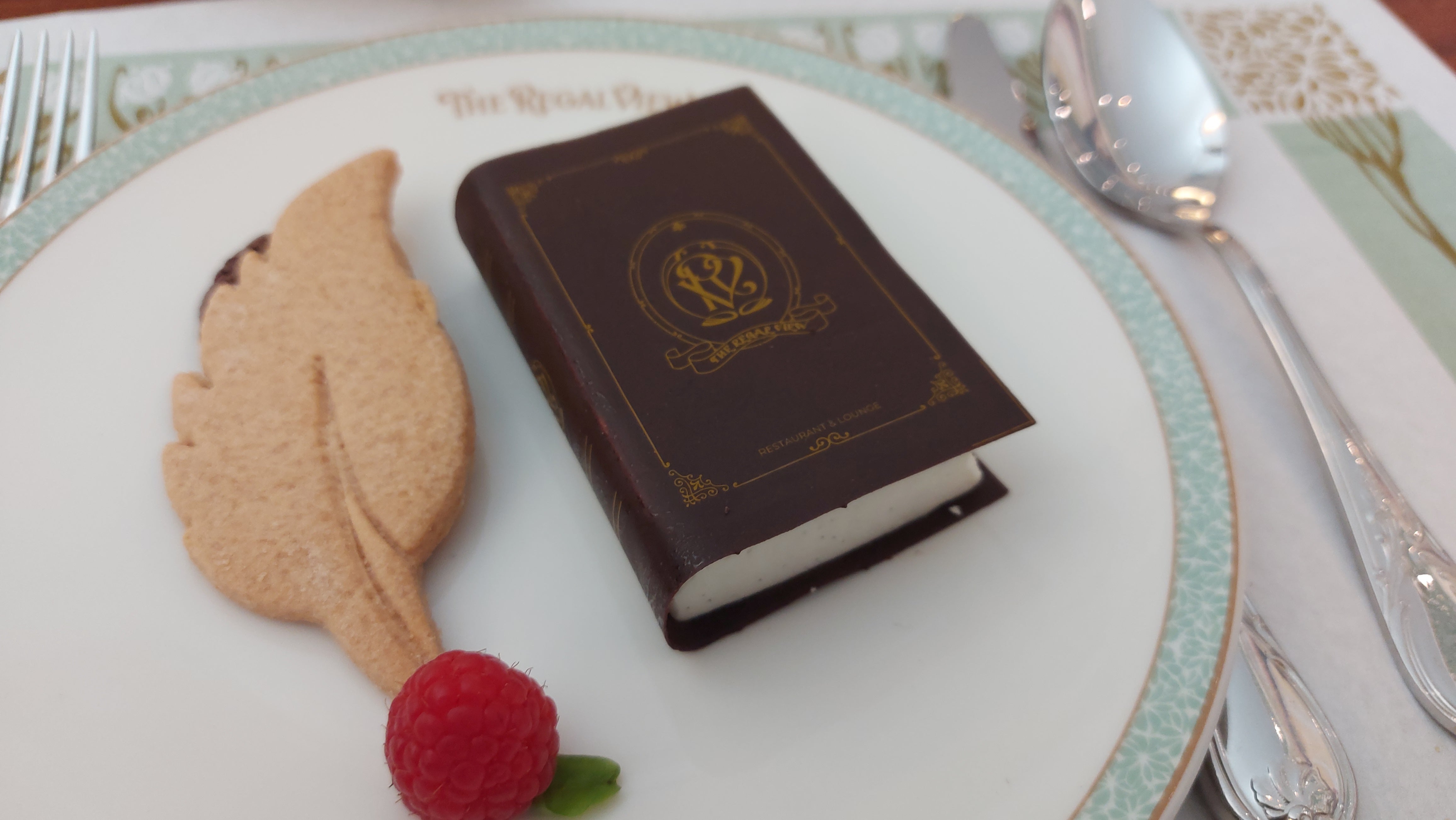 Ted's 'book' dessert at World of Frozen's Regal View restaurant