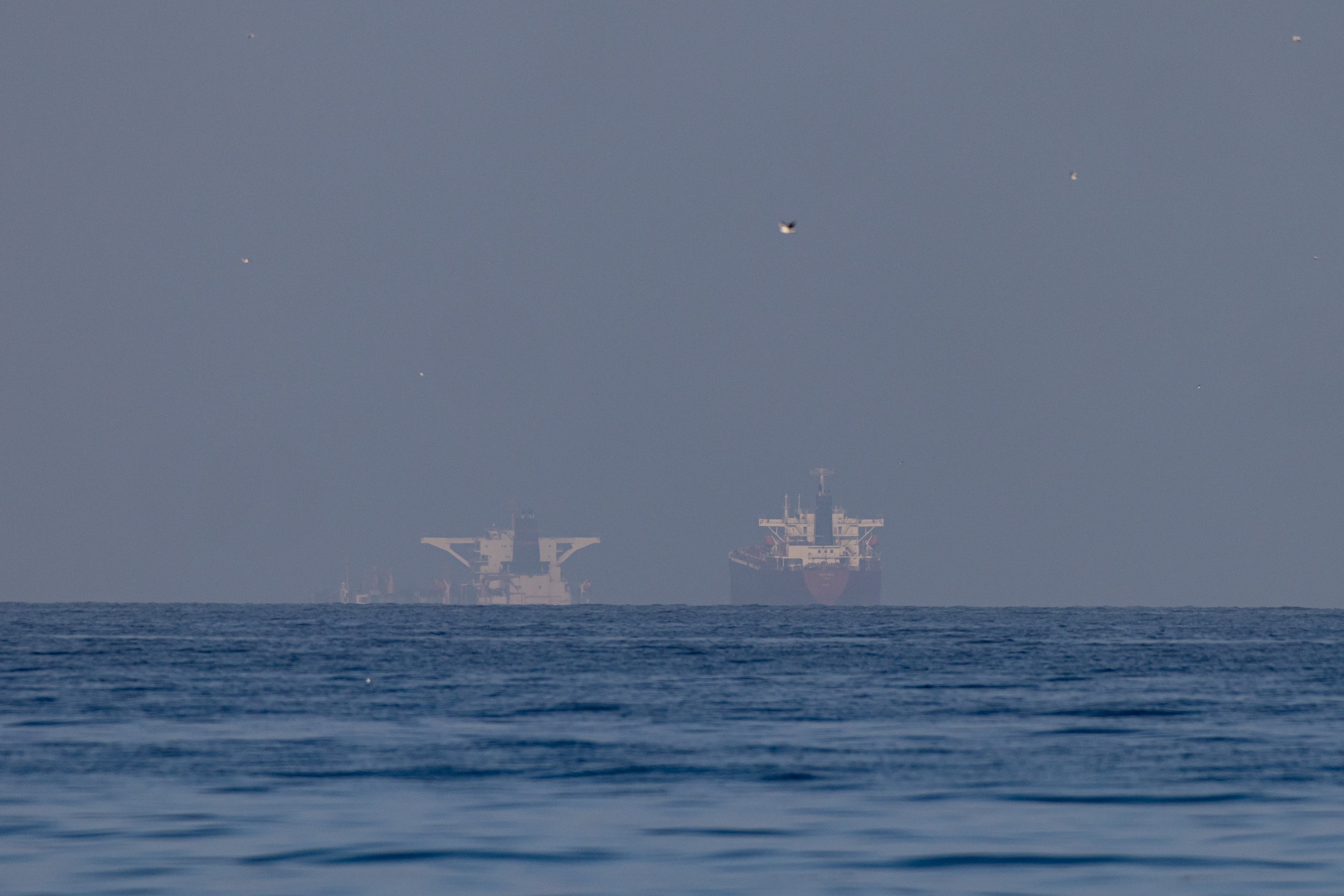 (FILE) Hundreds of commercial vessels have been unable to leave the Strait of Hormuz