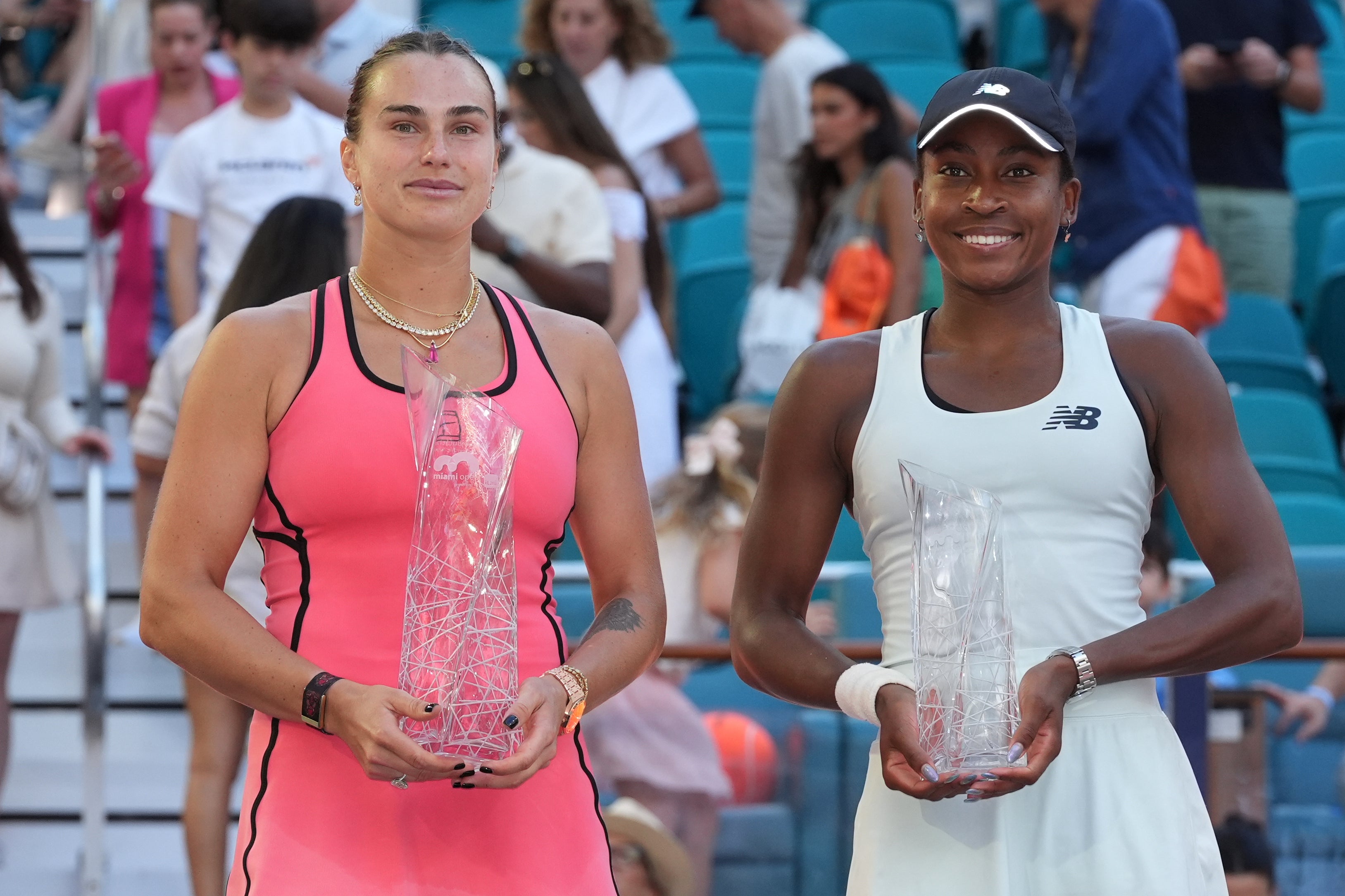 Sabalenka won her third title from four tournaments this season, having only lost the Australian Open final to Elena Rybakina