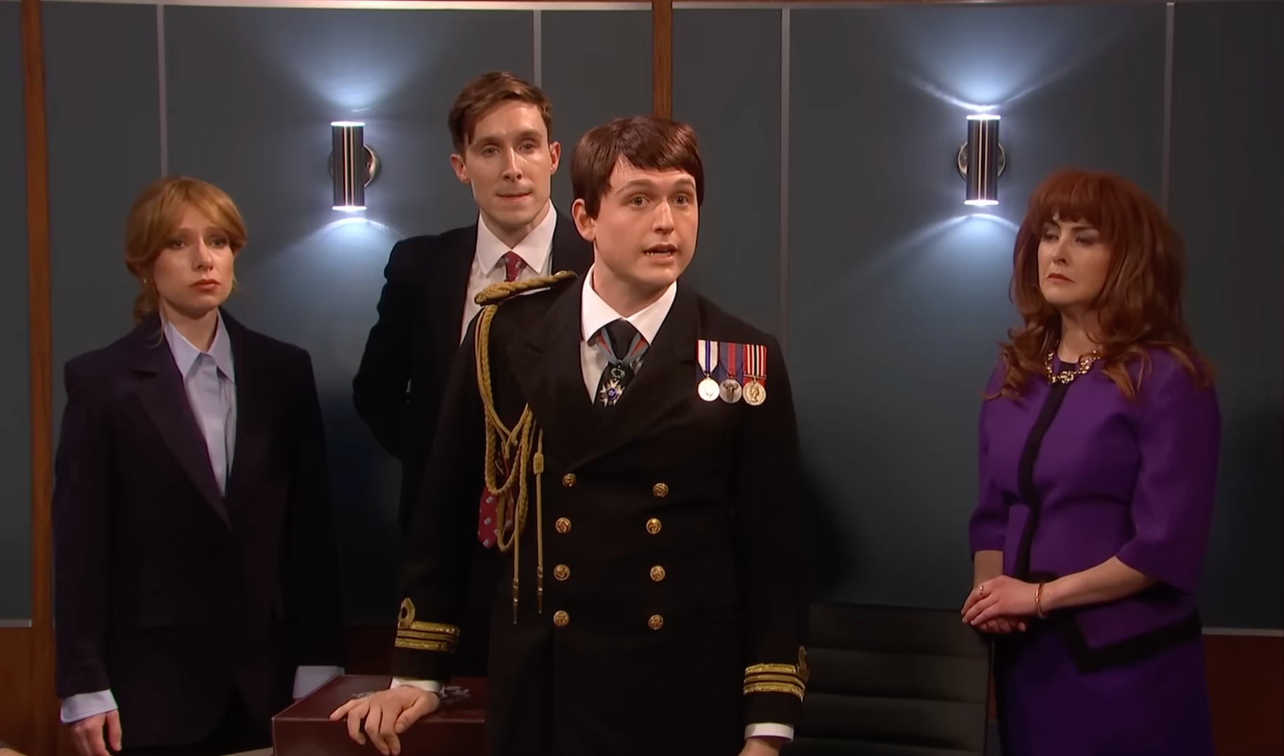 Shep was joined by Larry Dean as Peter Mandelson and Emma Sidi as Sarah Ferguson