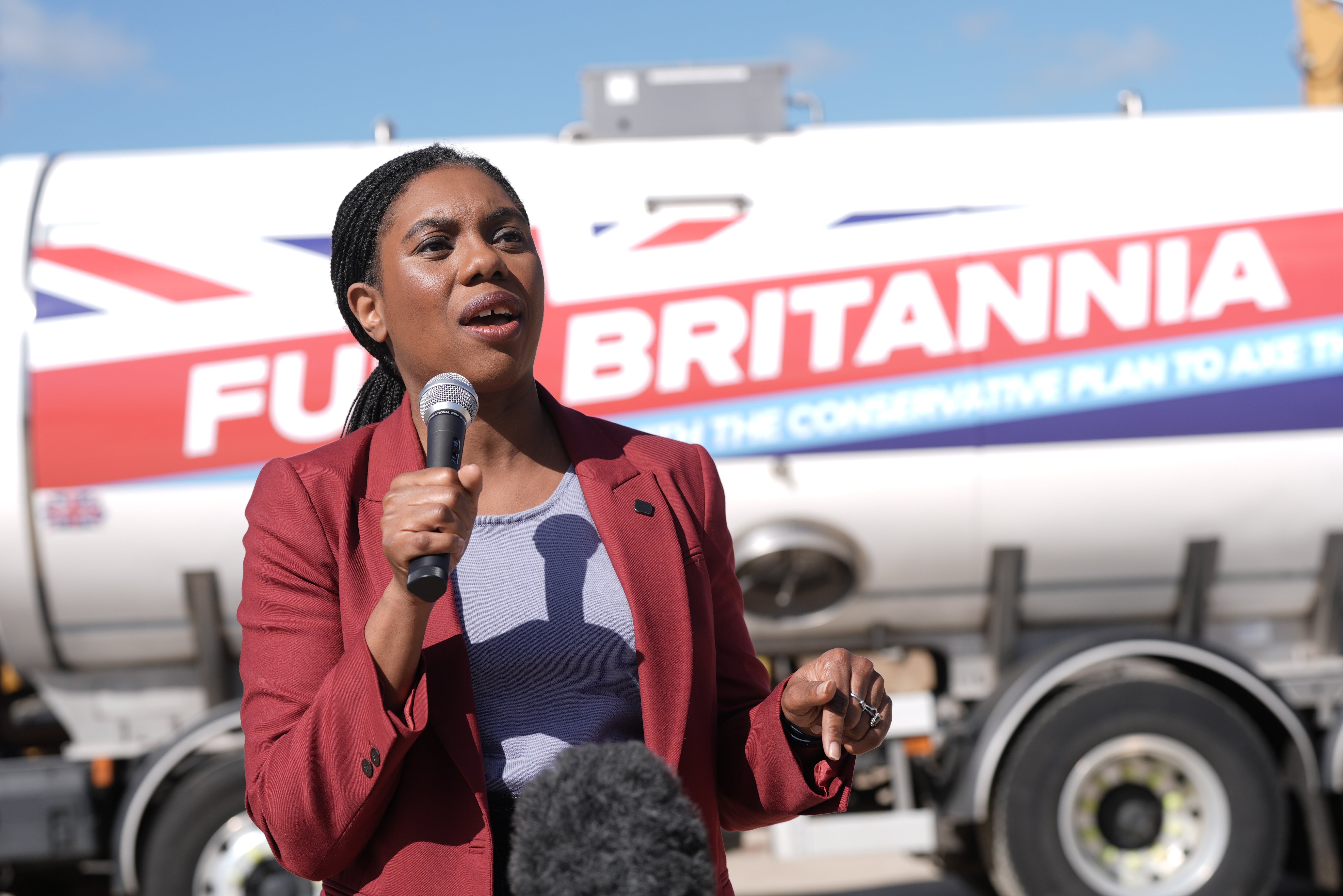 UK Tory leader Kemi Badenoch will be in Aberdeen on Monday (Stefan Rousseau/PA)