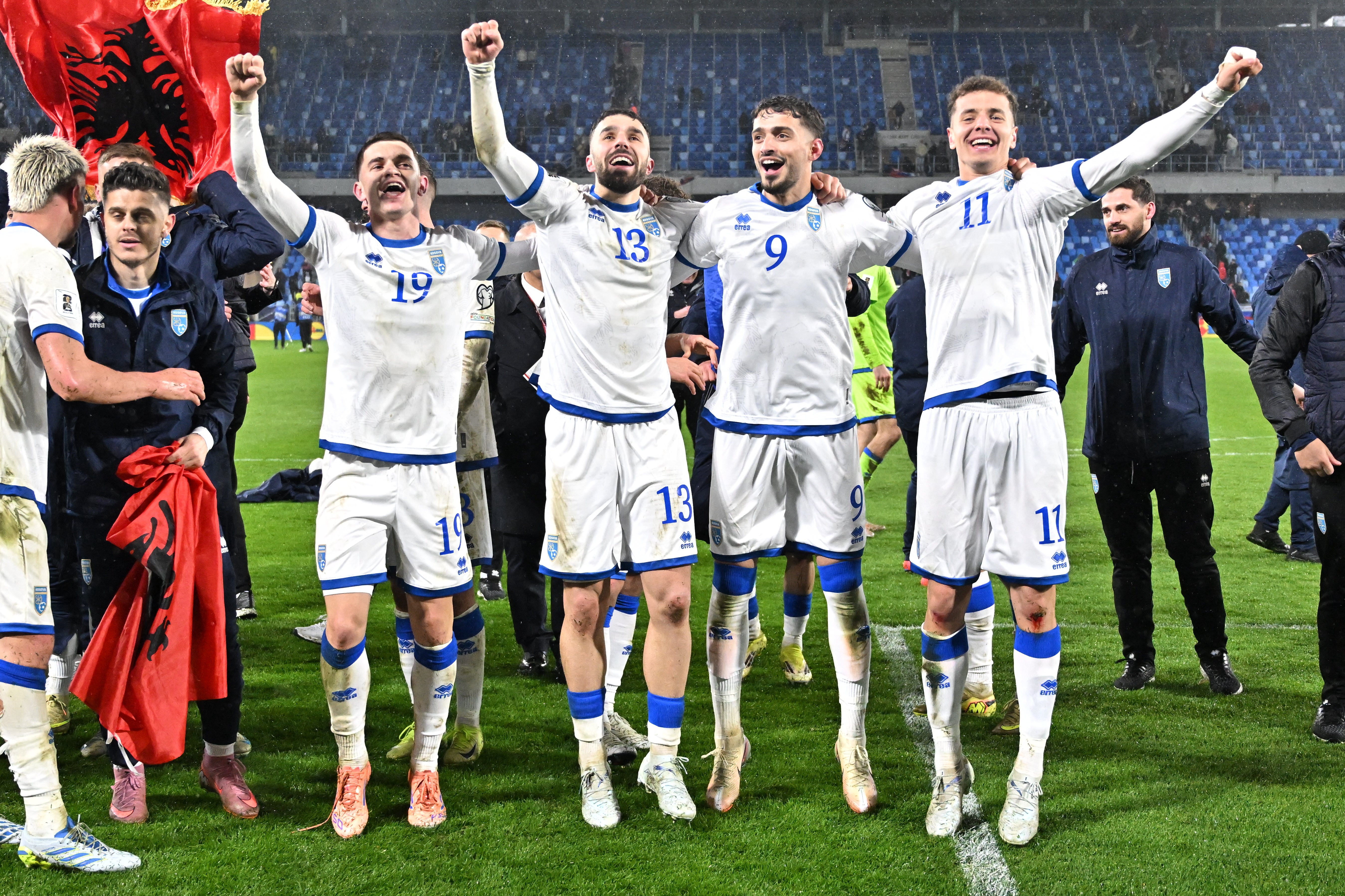 Kosovo will face Turkey for a place at the World Cup on Tuesday