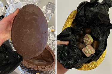<p>The enormous egg weighs more than 1kg</p>
