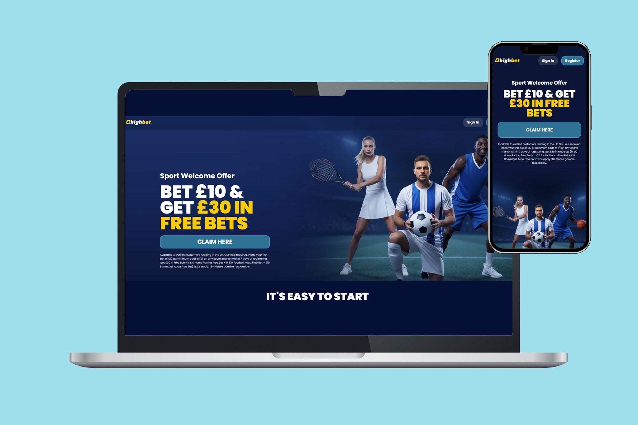 HighBet’s sign up bonus is on par with many big operators