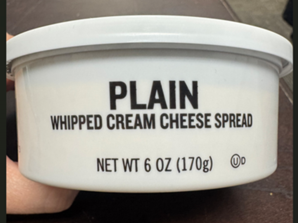 Einstein Bros. Bagel’s Honey Almond Cream was mislabeled in a “Plain” cream cheese cup