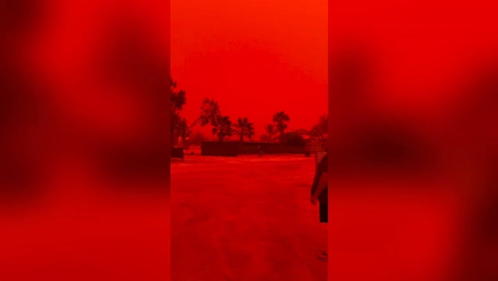 The apocalyptic red skies in Western Australia
