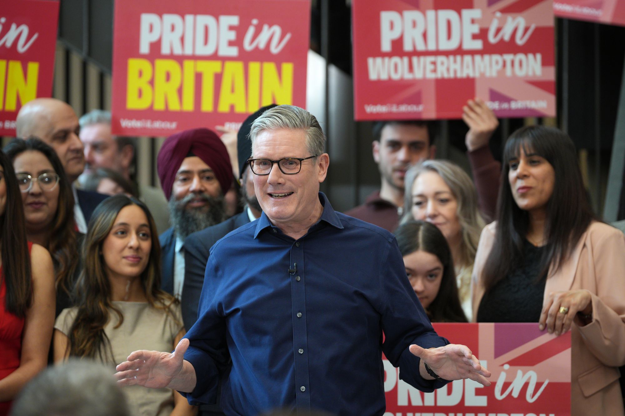 Sir Keir Starmer speaks in Wolverhampton