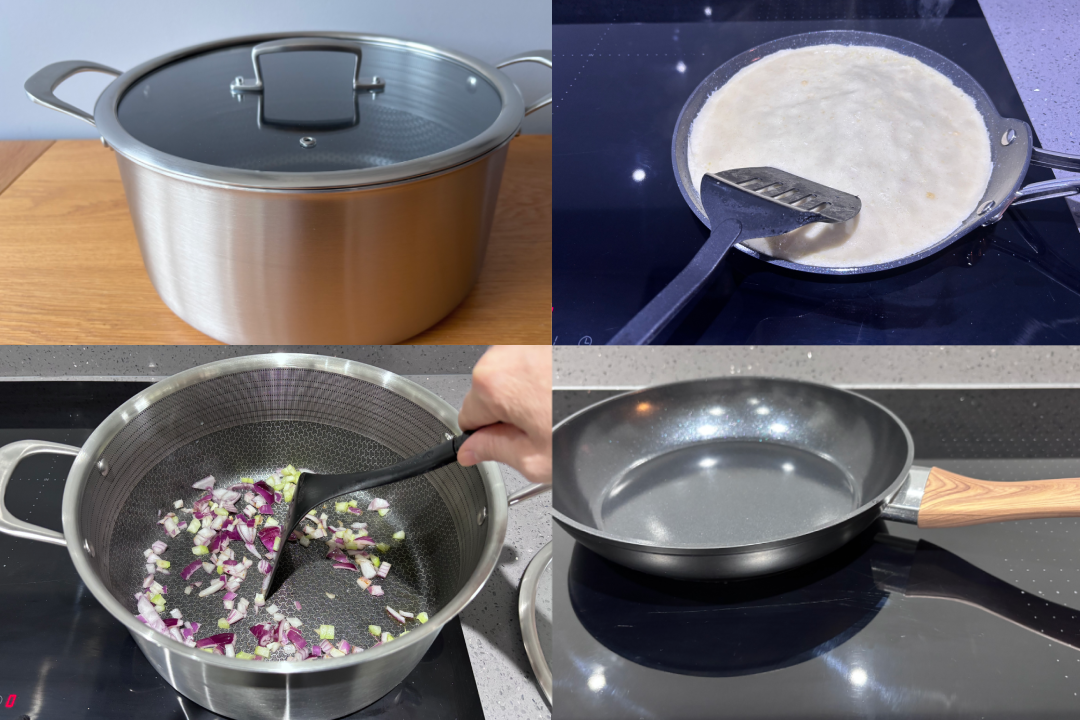 I cooked a range of dishes in each pan