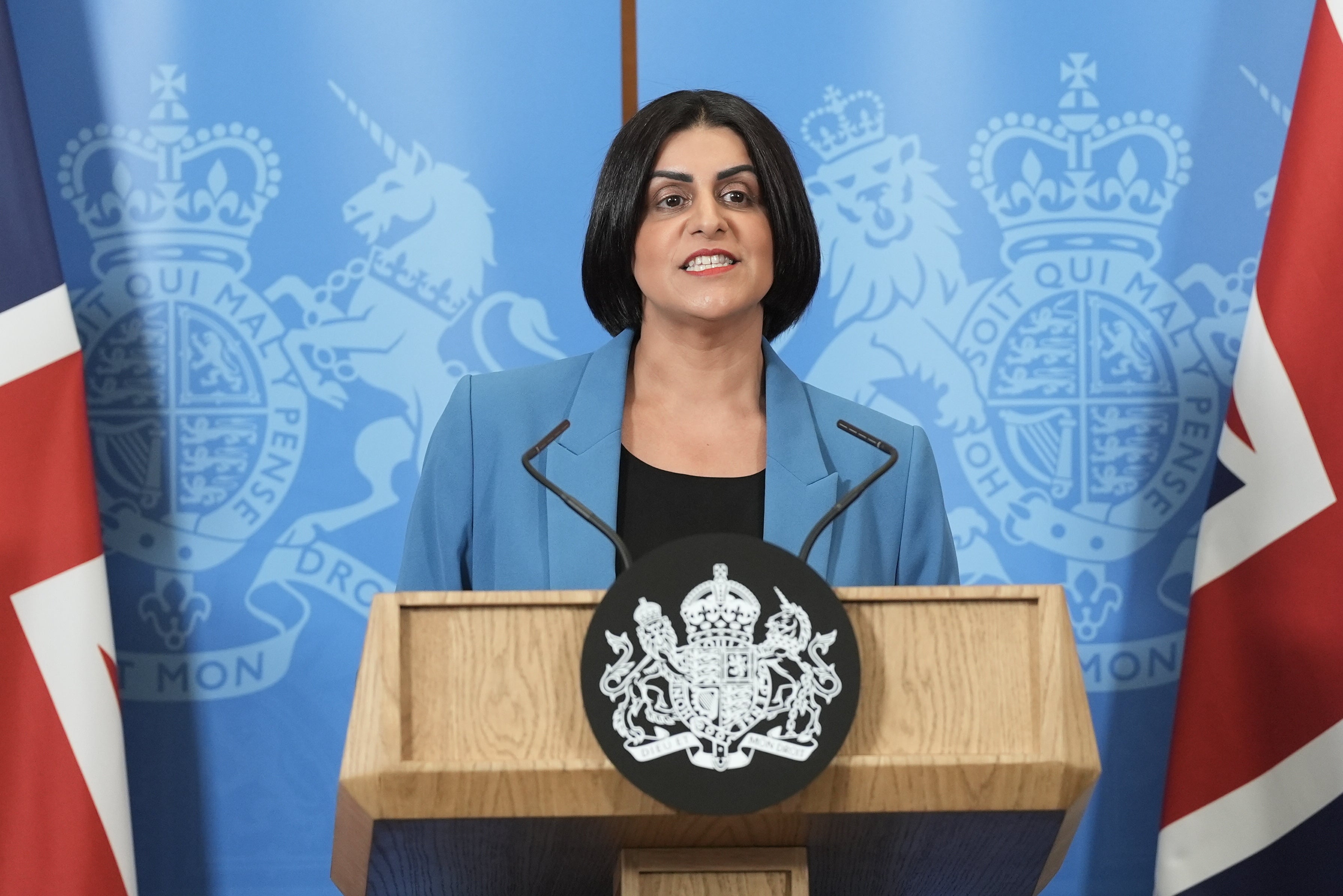 Home Secretary Shabana Mahmood said she will ‘not be put in a box’ by hecklers or racists over her immigration policies