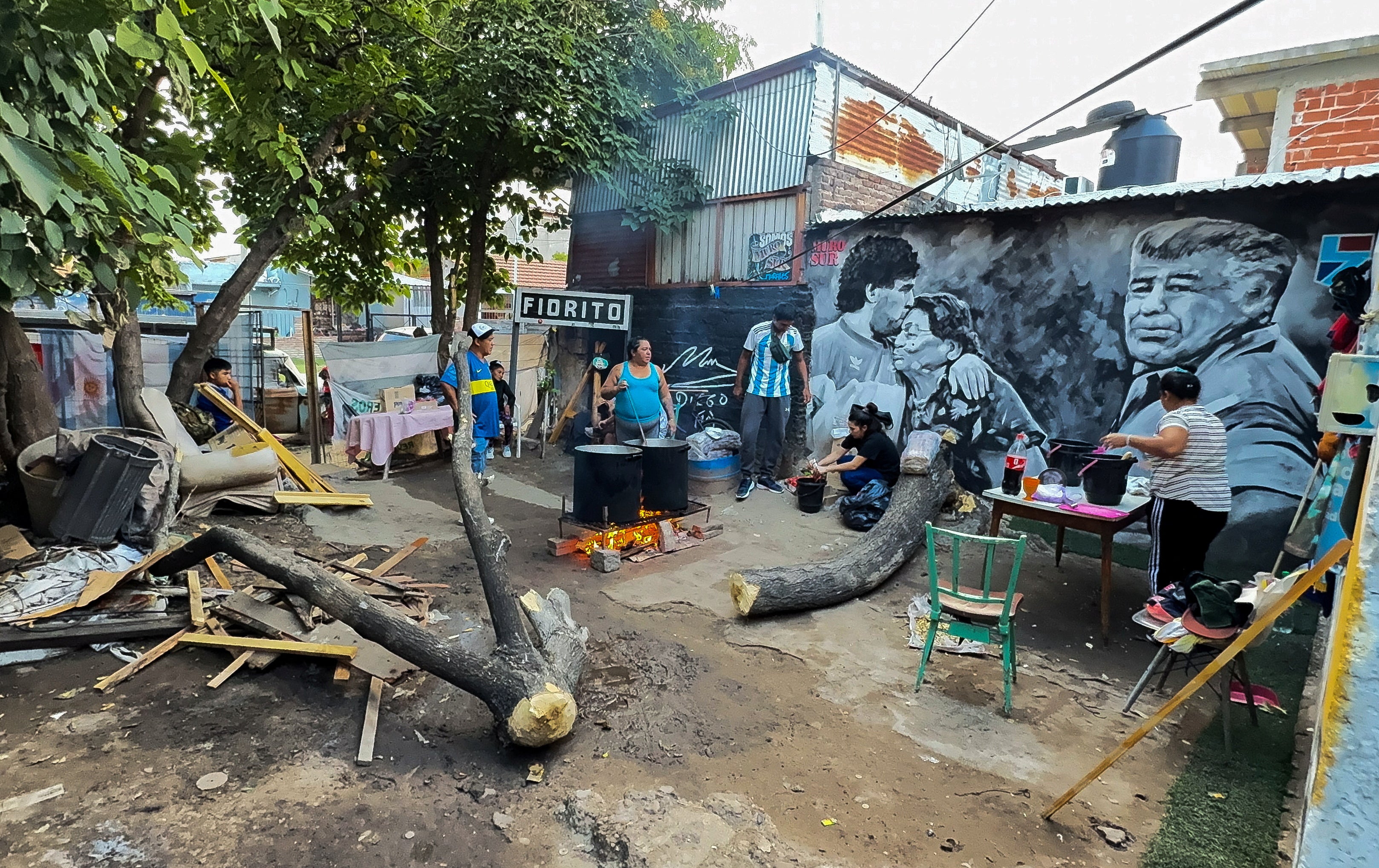 Diego Maradona’s childhood home transformed into a soup kitchen