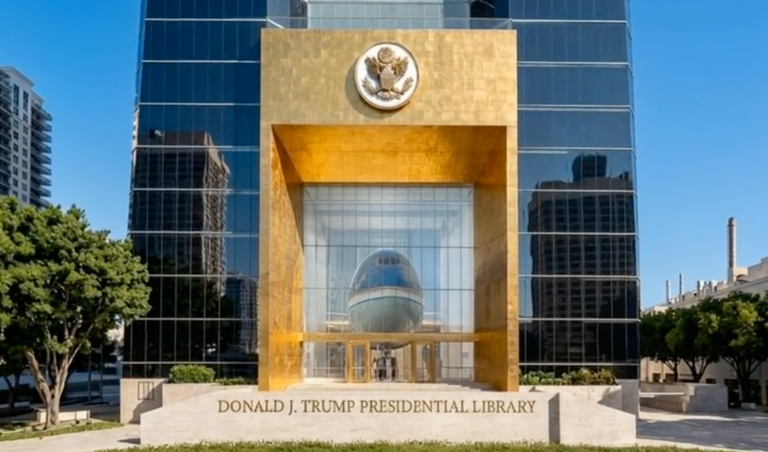 The library, set to be located downtown next to Miami’s historic Freedom Tower, may reportedly climb as high as 47 stories, to mark President Trump’s election as the 47th president