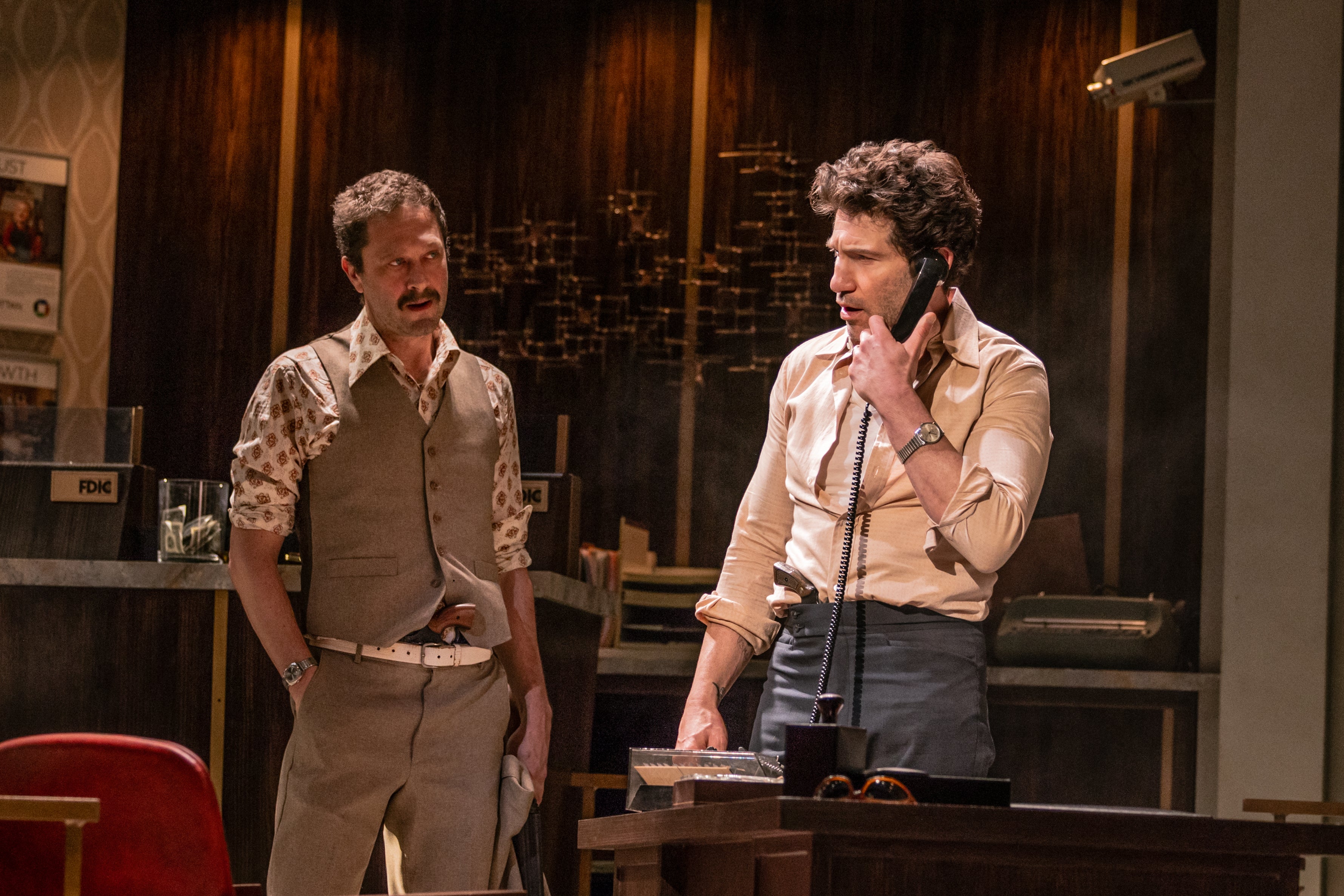 Ebon Moss-Bachrach and Jon Bernthal in 'Dog Day Afternoon' on Broadway