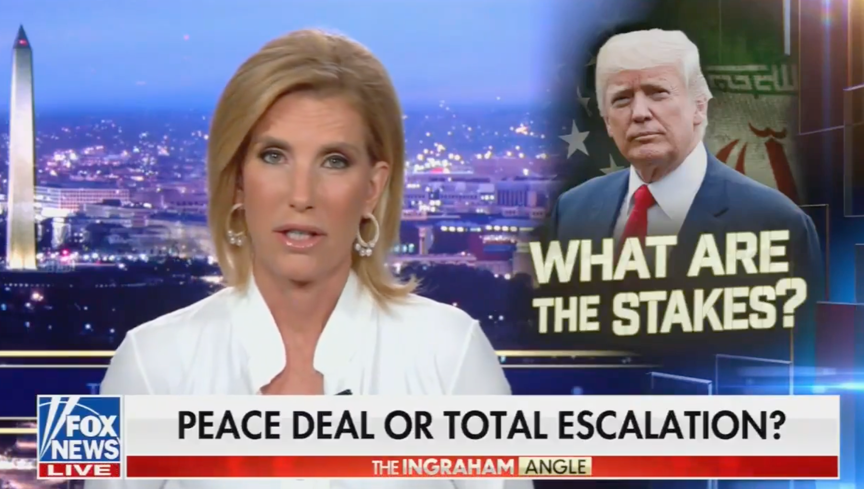 Fox News host Laura Ingraham questioned whether President Donald Trump was 'fully briefed about the risks' of the Iran war