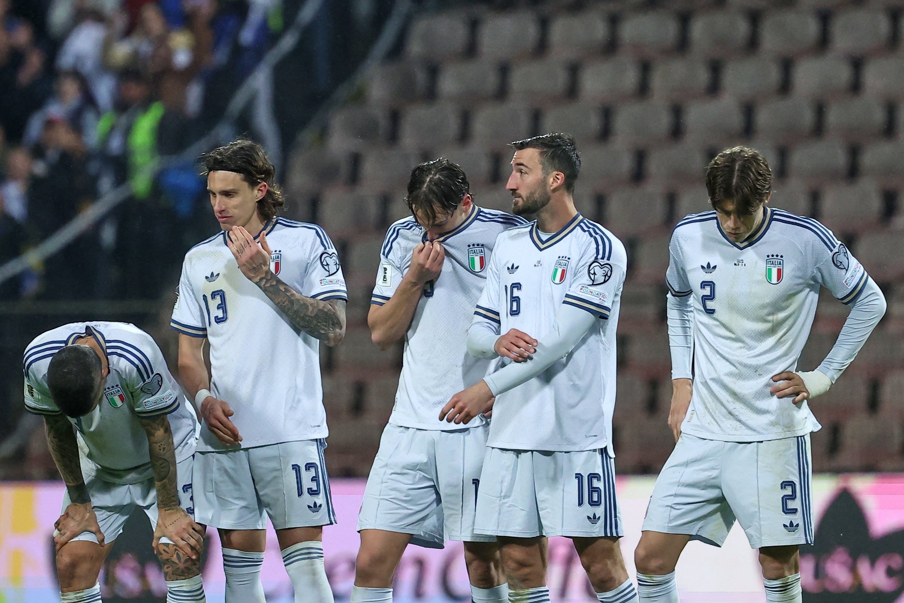 Italy have not played at a World Cup since exiting the group stage in 2014