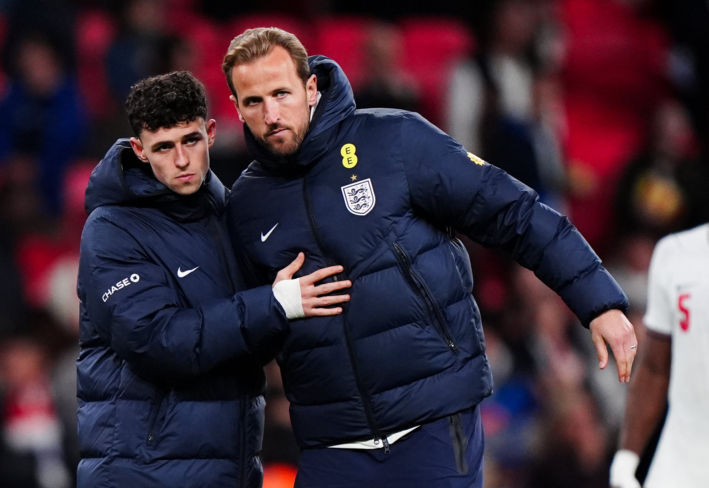 Phil Foden was replaced before the hour mark against Japan