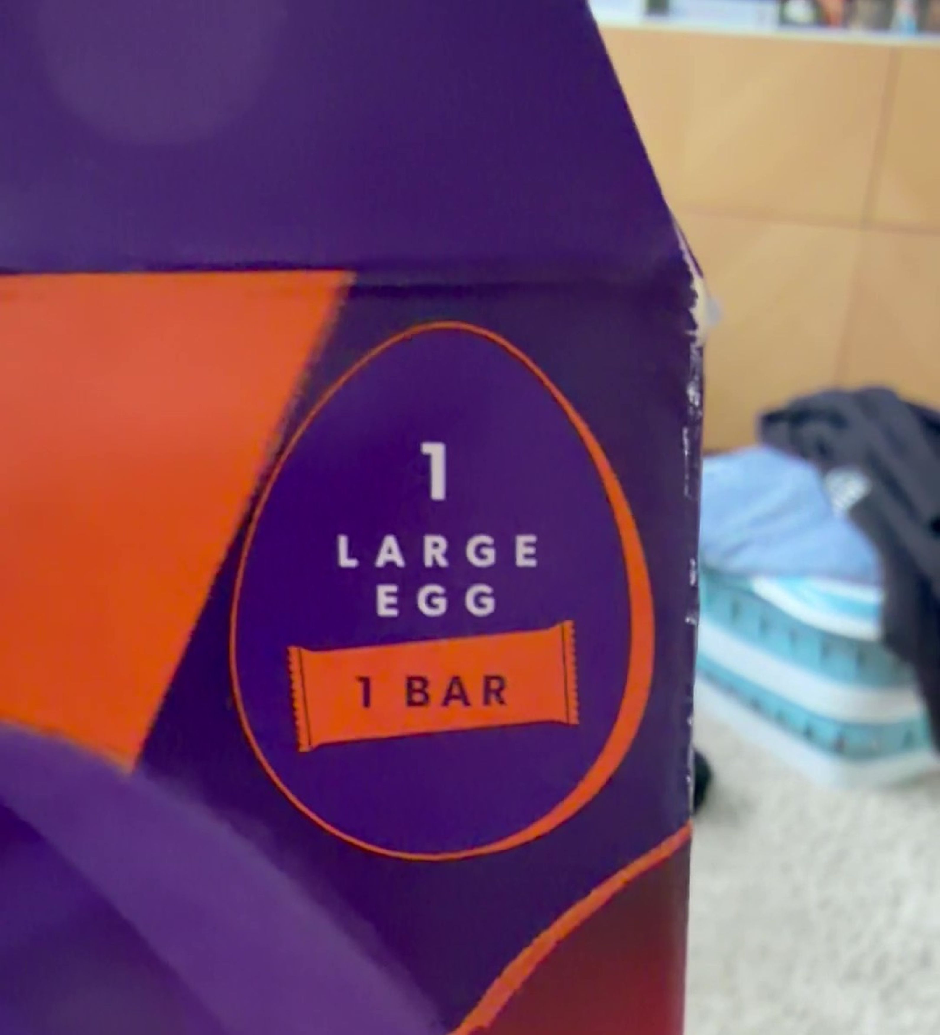 Natalie Norton and her mum shared the small bar, having 'one bite each'