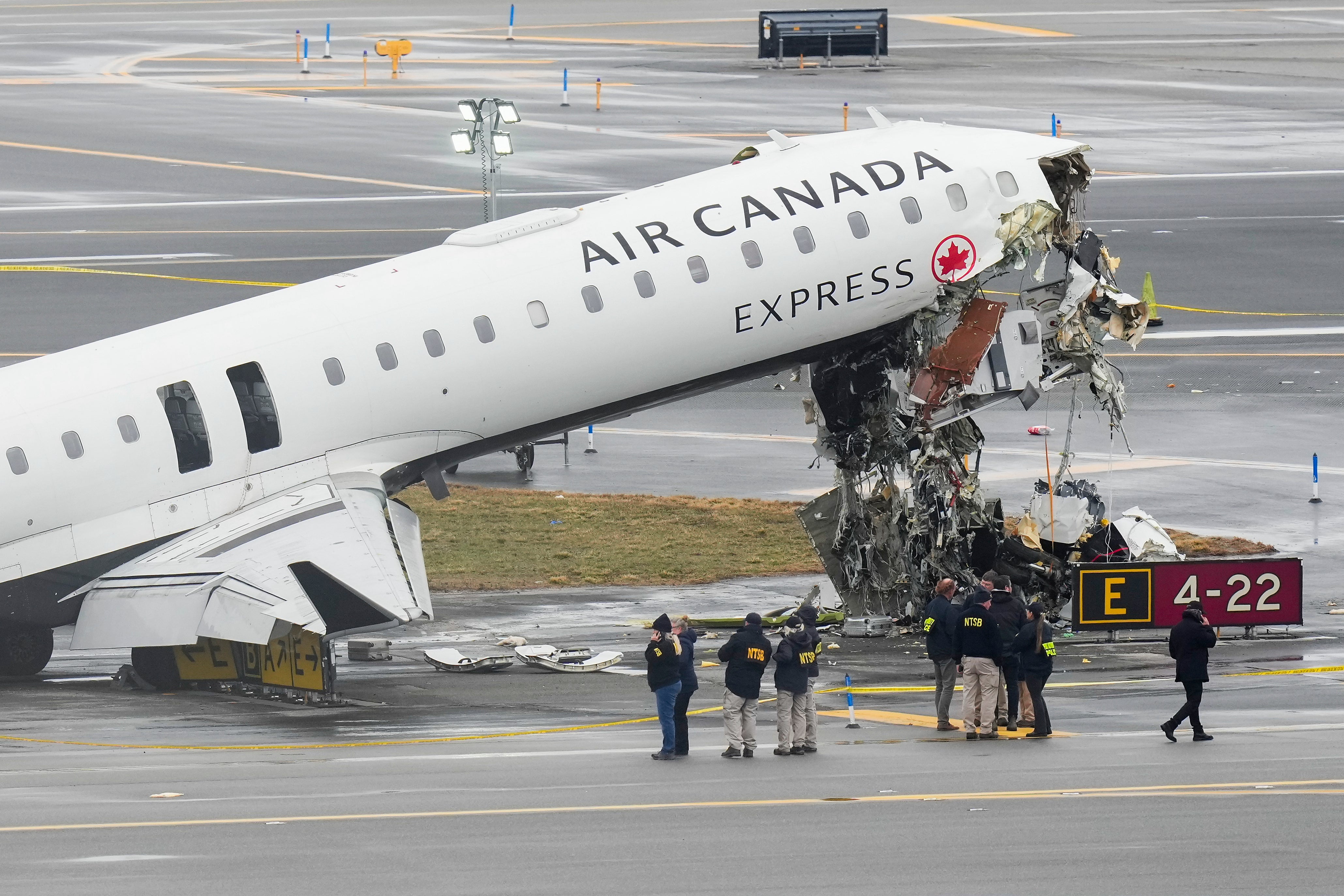 Two people were killed when an Air Canada jet crashed into a fire truck at New York City’s LaGuardia Airport. An air traffic controller could be heard on radio yelling at the driver of the vehicle to ‘Stop, stop, stop, truck 1 stop, truck 1, stop’