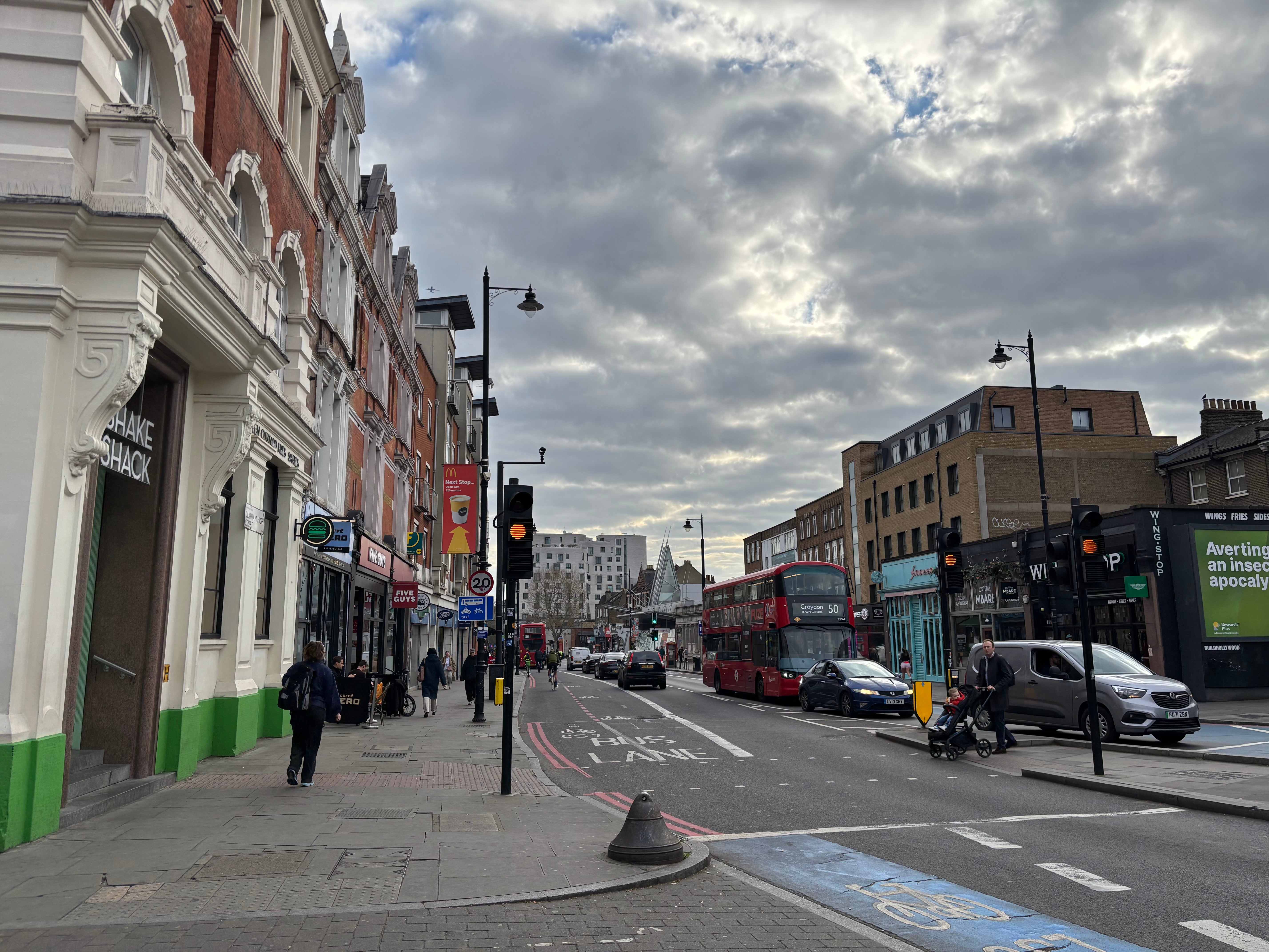 Clapham High Street in South London