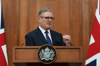 Sir Keir Starmer says he will act in the national interest as he reiterates Britain will not get ‘dragged into’ the conflict in the Middle East