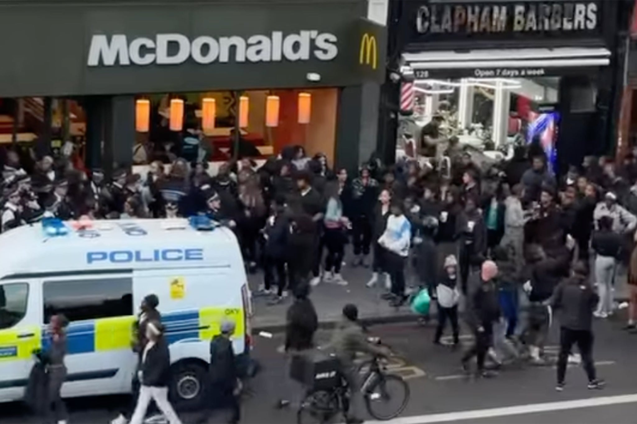 Teenagers wreak havoc in Clapham during Easter holiday ‘link up’