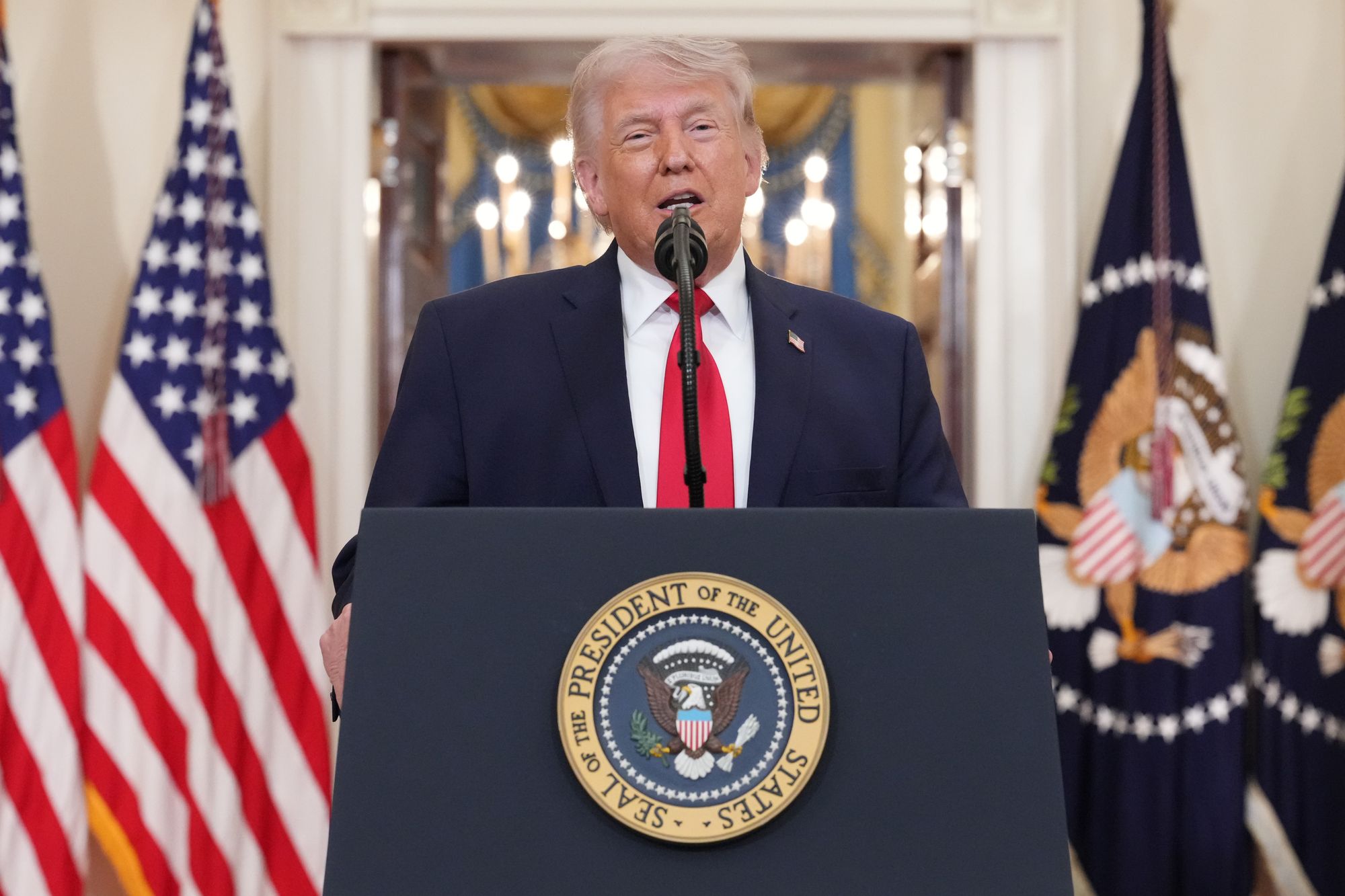In a 20-minute speech from the White House, President Donald Trump offered no new details to a nation wary of his reasoning for going to war with Iran.
