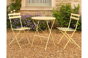 George at Asda heritage yellow three piece garden bistro set