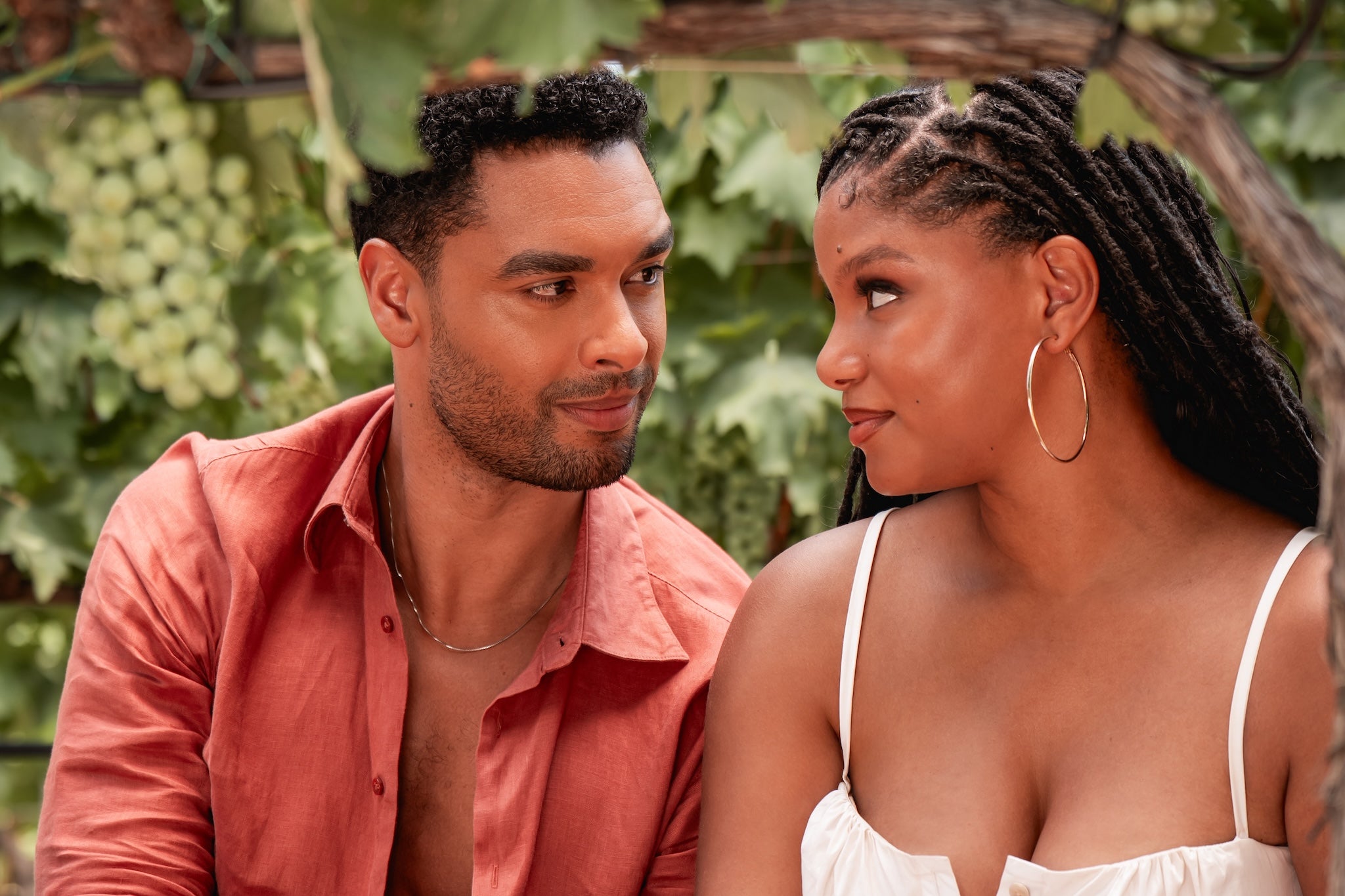 Look of love: Regé-Jean Page and Halle Bailey in ‘You, Me & Tuscany’