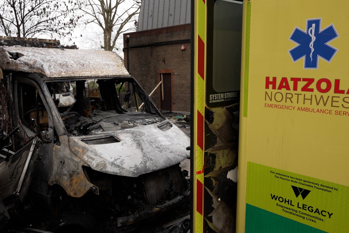 Three charged after Jewish community ambulances set on fire in London